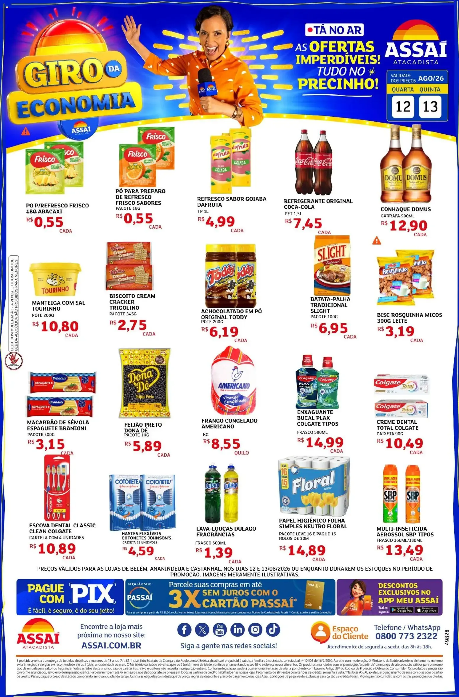 Encarte de Assaí Atacadista - Giro da Economia: Ofertas Imperdíveis 12 de agosto até 13 de agosto 2026 - Pagina 1