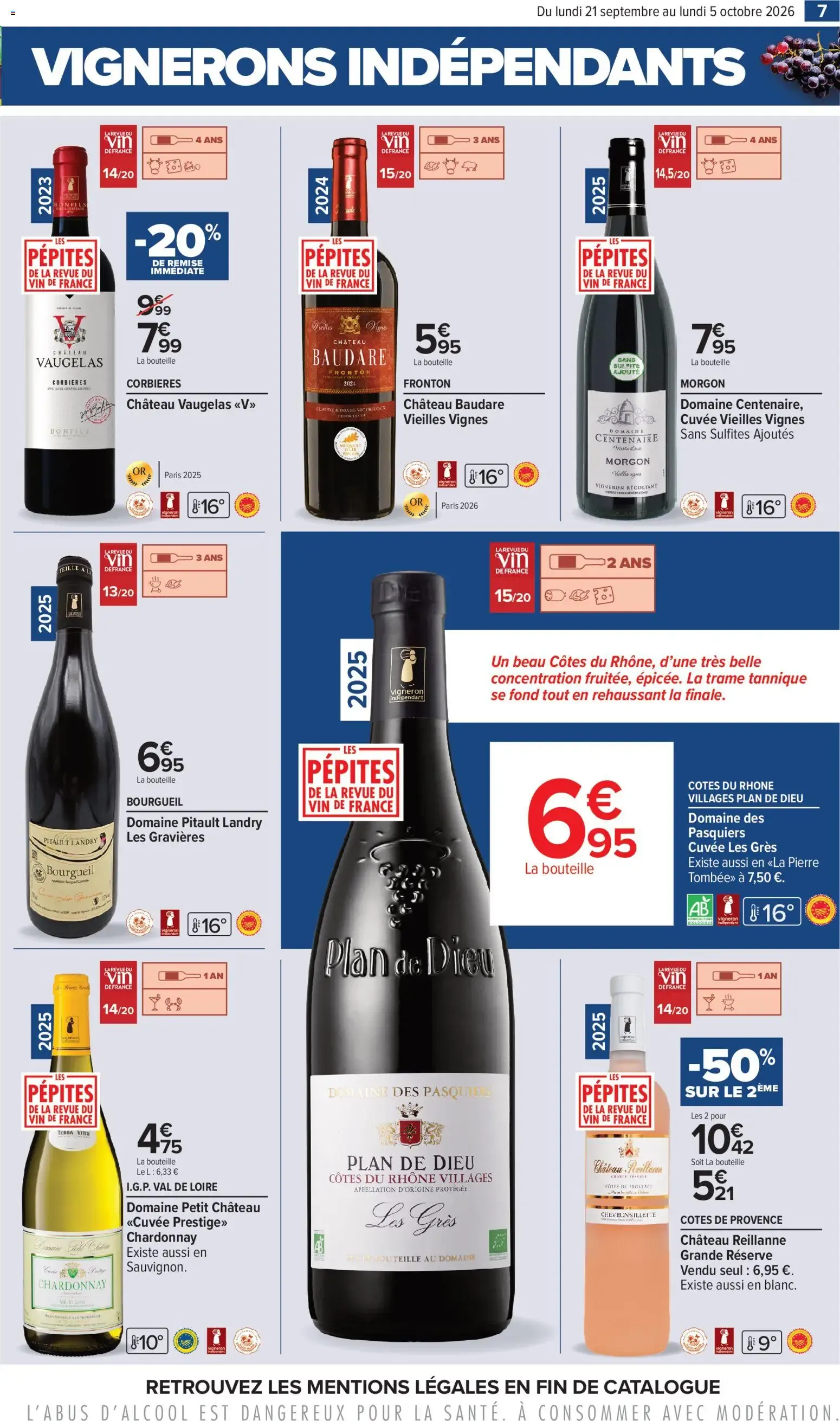 Carrefour Foire aux vins d automne à partir du 21/09/2026 - promo en ligne du 21 septembre au 5 octobre 2026 - Catalogue page 7