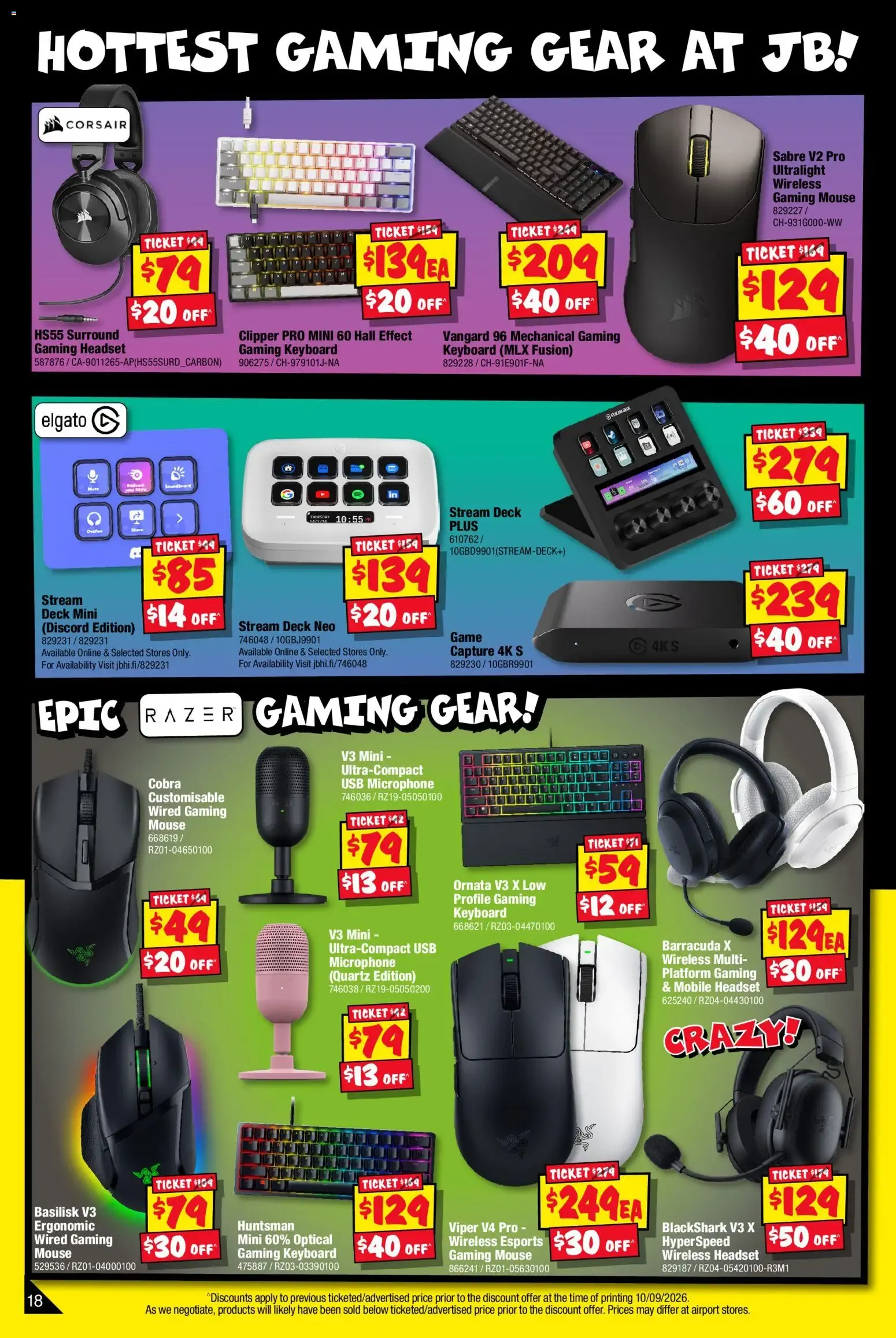 JB Hi-Fi catalogue Mega Gaming Sale - 24/09/2026 > weekly / monthly specials - Catalogue valid from 24 September to 11 October 2026 - page 18