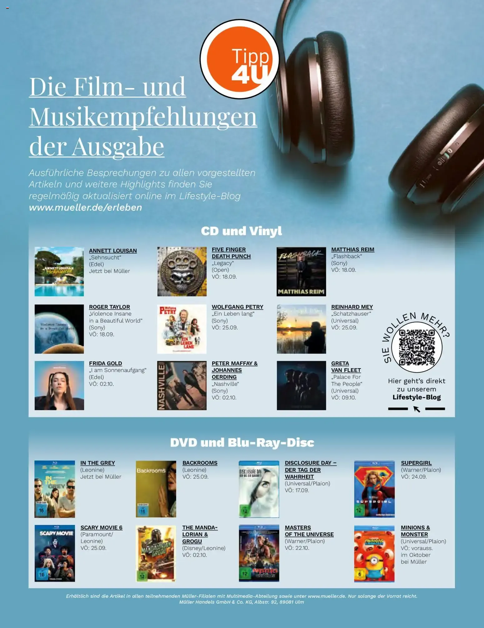 Müller lifestyle IHR WOHLFÜHL-MAGAZIN von 1. September bis 31. Oktober 2026 - Prospekt seite 53