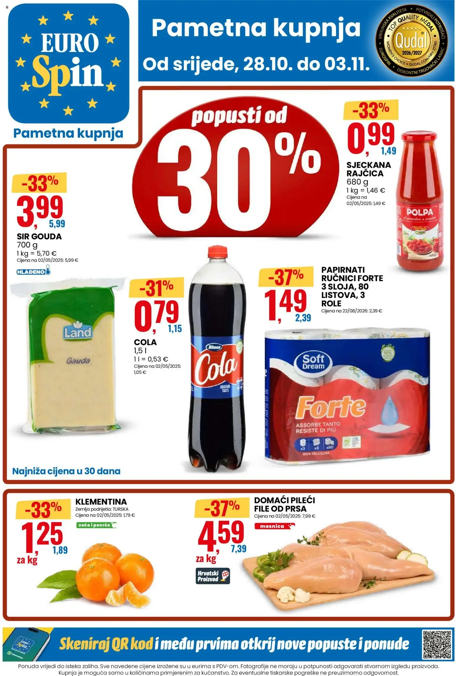 Katalog Eurospin Pametna kupnja od 28. listopada do 3. studenoga 2026. - Pregled Stranica 1
