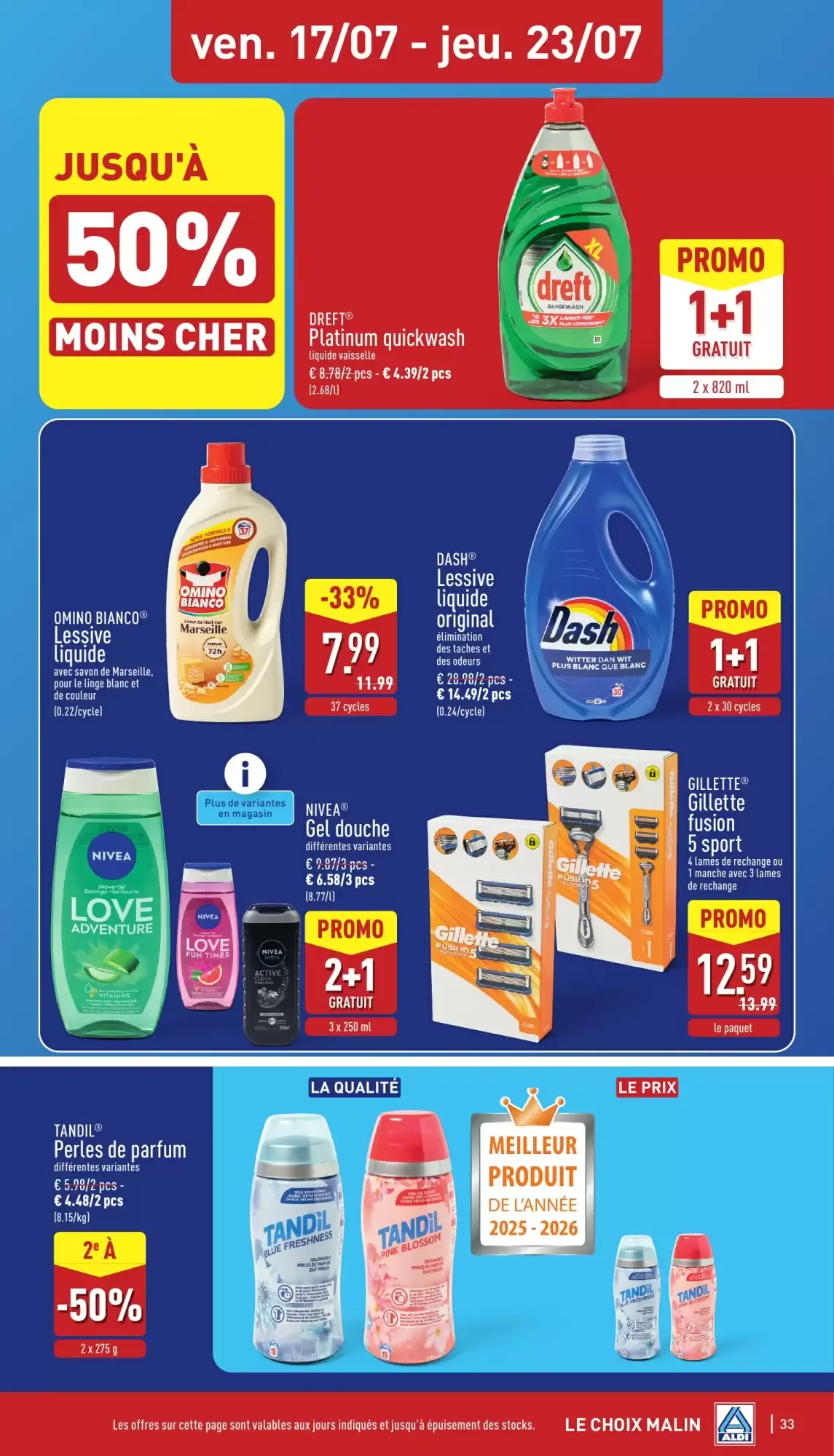 ALDI Dépliant du 13/07 au 18/07 van 13 juli tot 18 juli 2026 - folder pagina 33