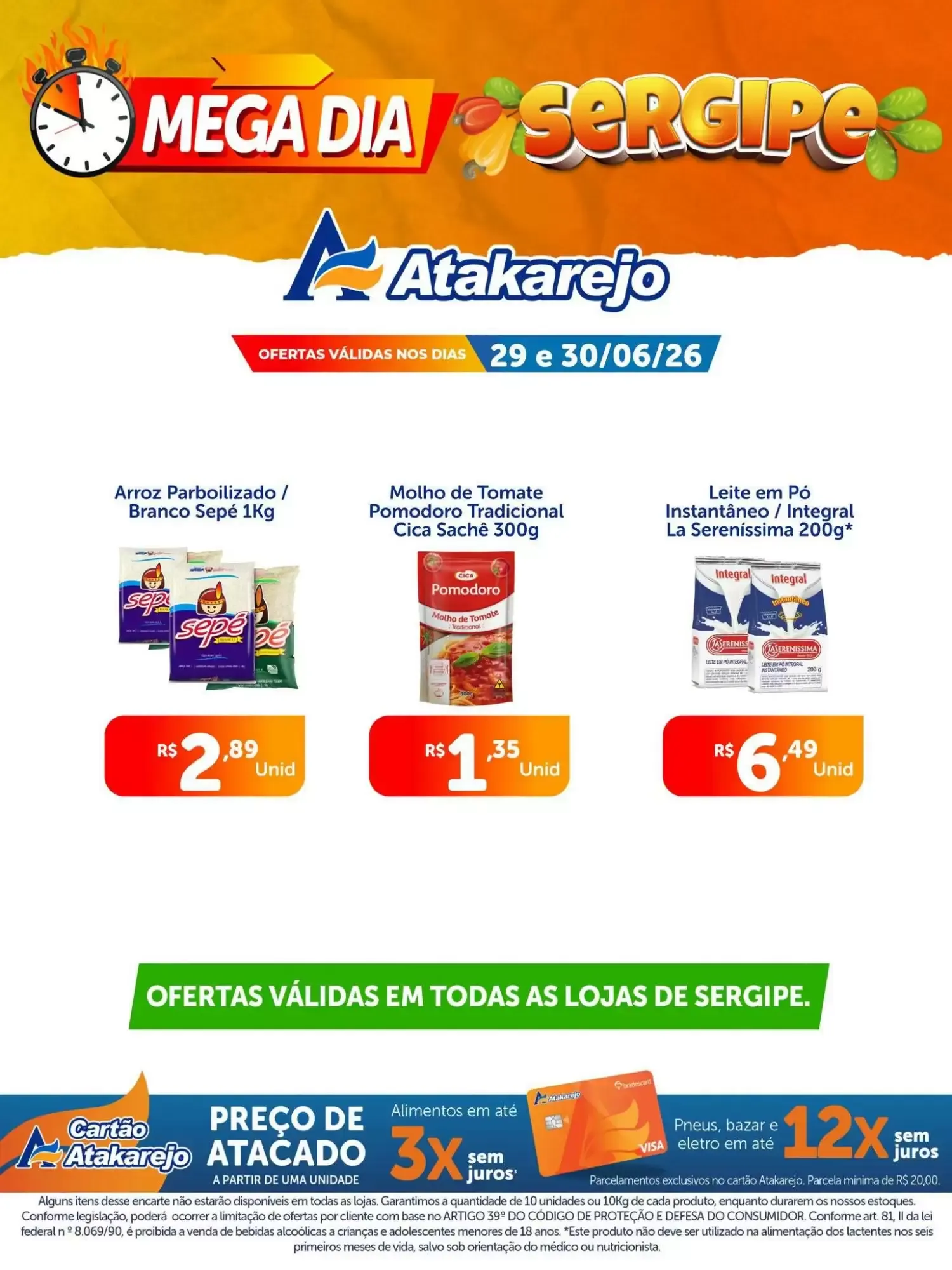 Encarte de MEGA DIA Atakarejo SERGIPE 29 de junho até 30 de junho 2026 - Pagina 6