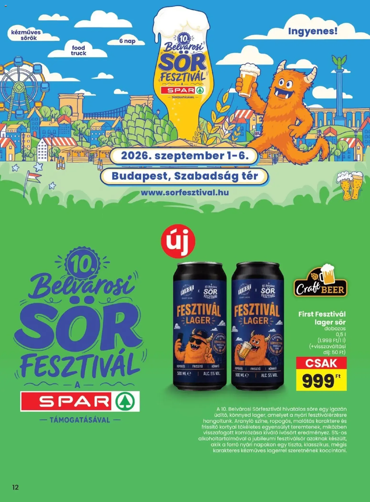 Katalógus Spar akciós újság - 2026.08.06.-tól augusztus 6.-tól augusztus 12.-ig 2026. - Oldal 12