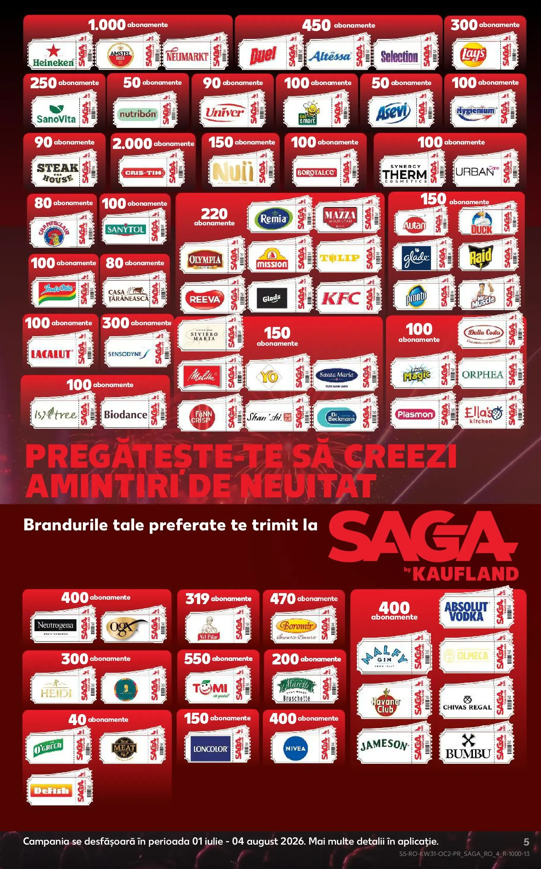 Catalog Kaufland și brandurile tale preferate te trimit la SAGA by KAUFLAND de la 29 iulie până la 4 august 2026 - Revista Pagina 5