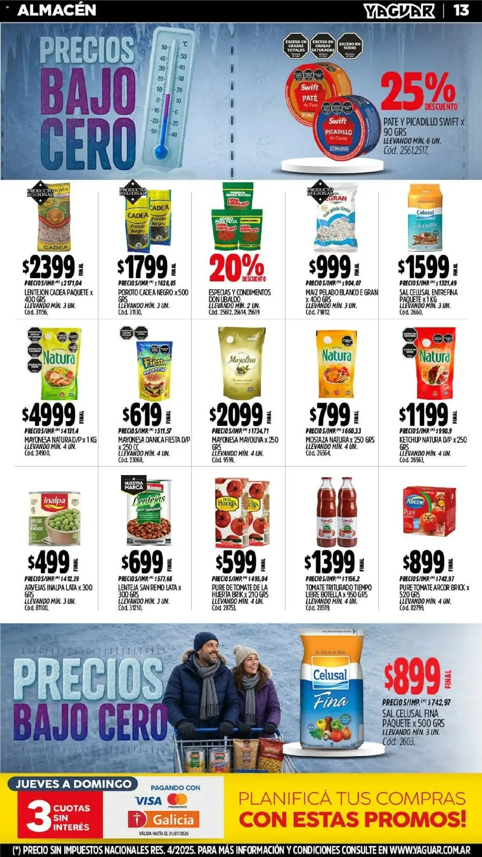 Ofertas de Yaguar - Oferta Semanal Neuquen del 20/07/2026 - 26/07/2026 20 de julio al 26 de julio 2026 - Página 13 del catálogo