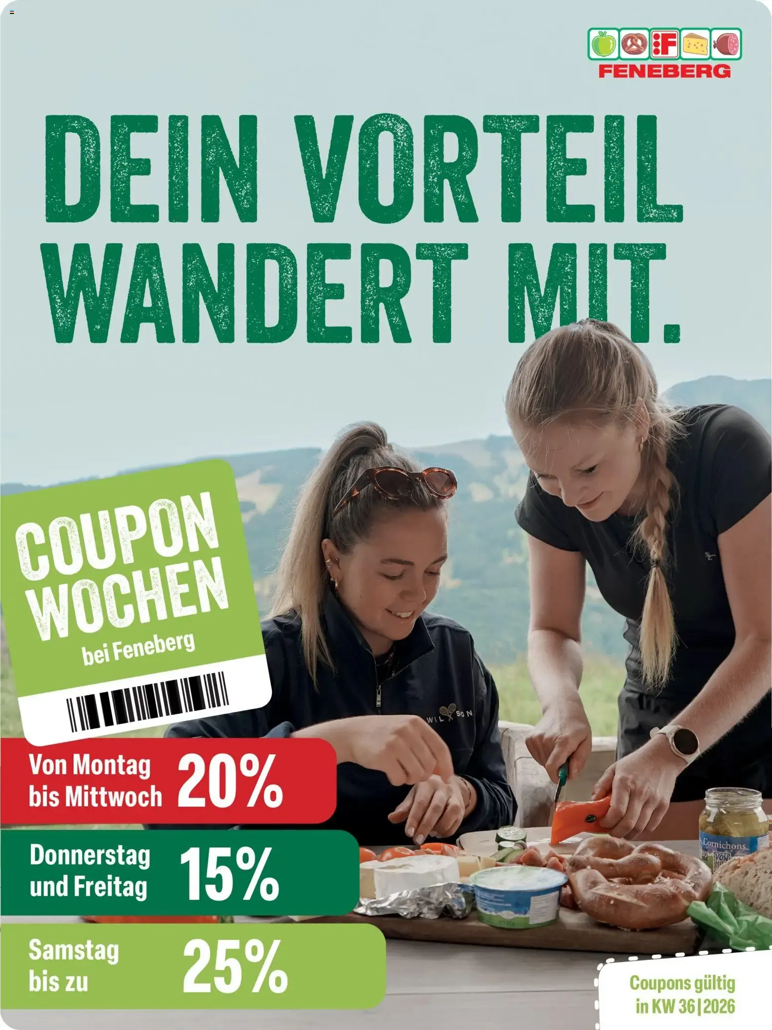 Coupon Wochen bei Feneberg von 31. August bis 6. September 2026 - Prospekt seite 1
