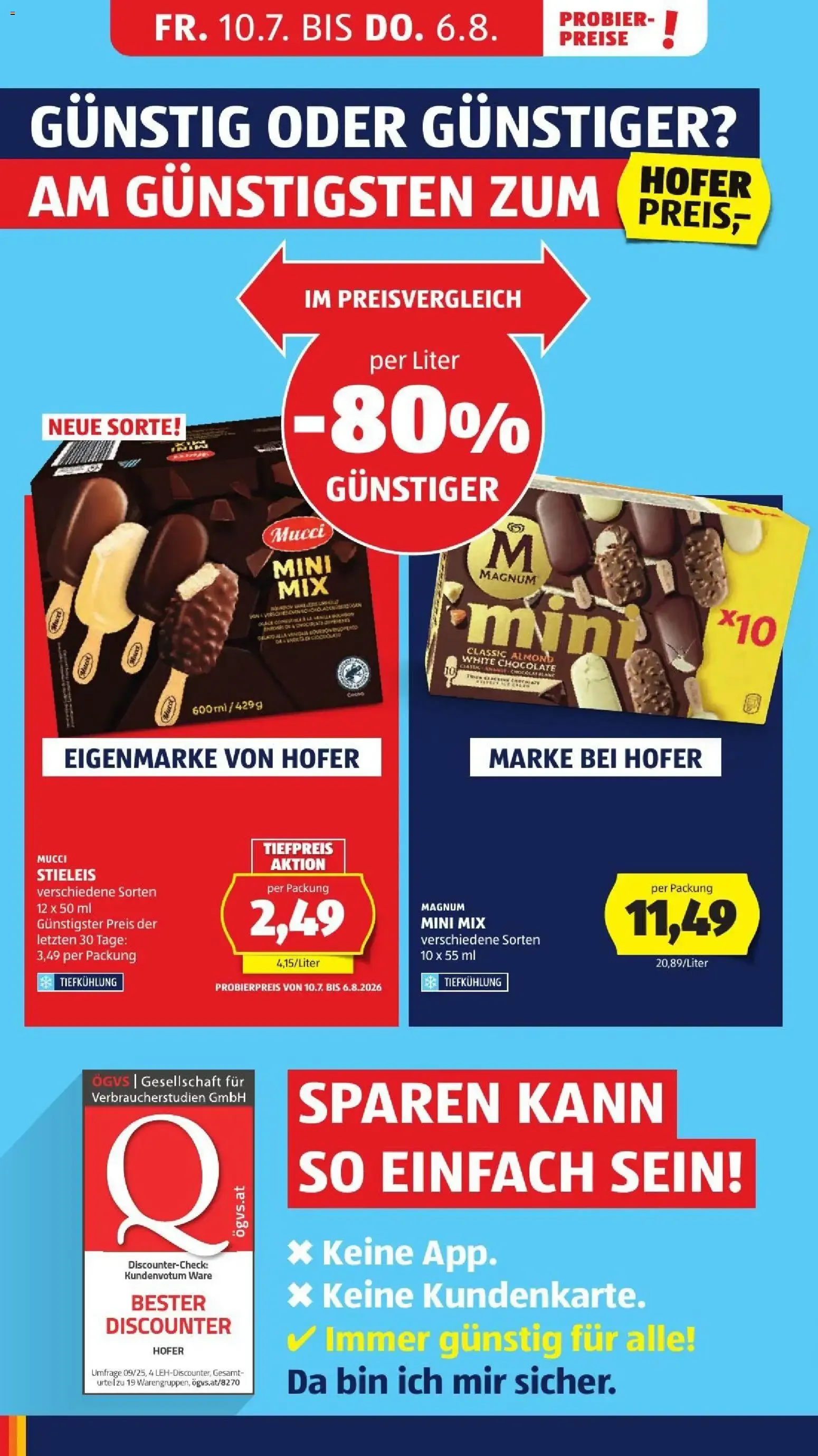 Hofer Flugblatt ab 31.07. - Angebote, Aktionen von 31. Juli bis 6. August 2026 - Flugblätt seite 10