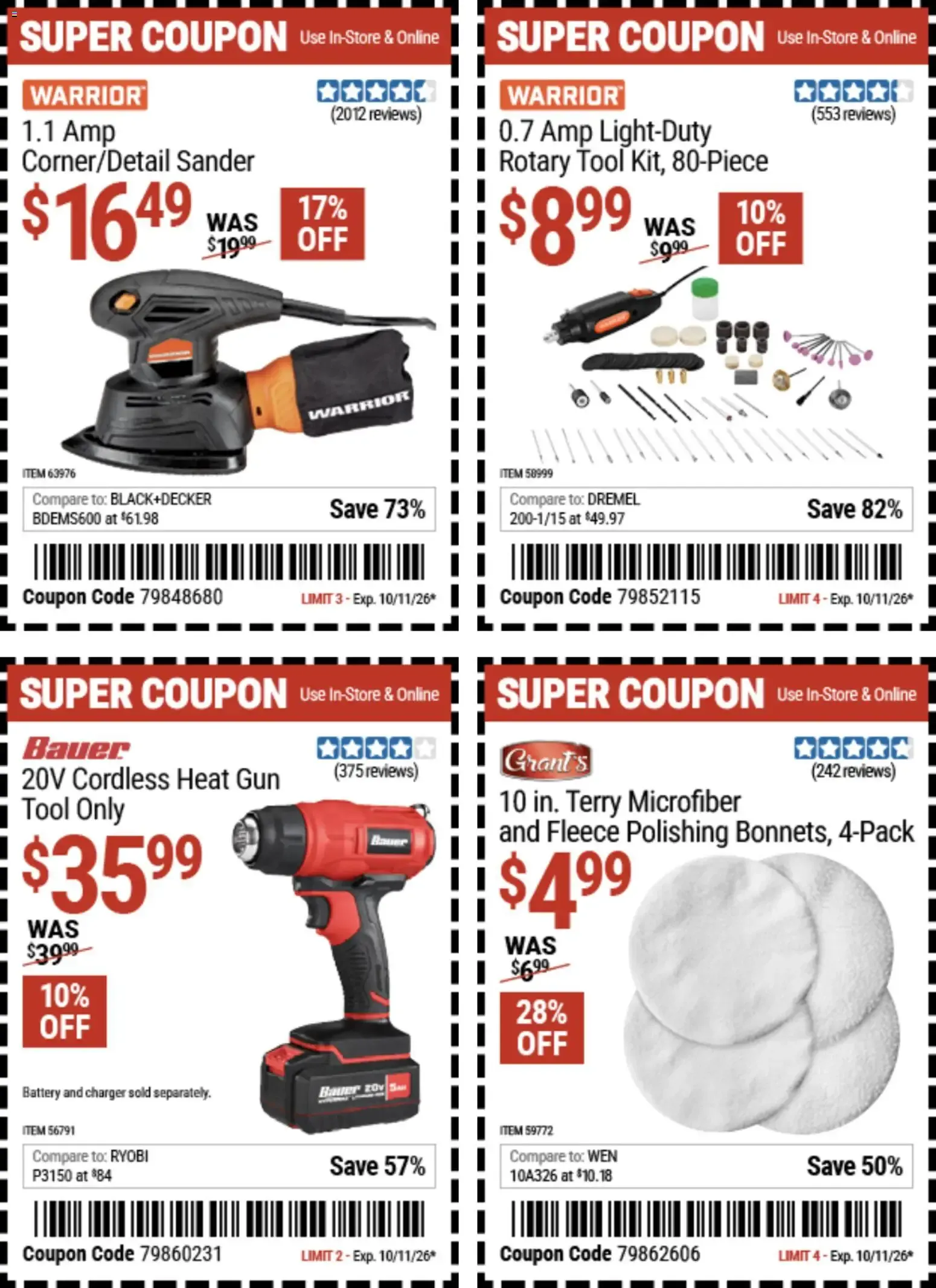 Weekly ad Harbor Freight Coupon Deals from September 28 to October 11 2026 - Page 5