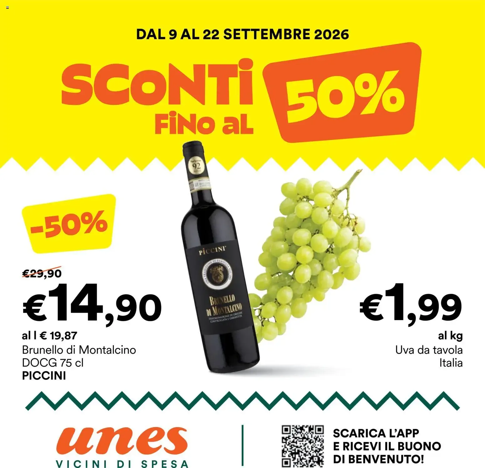 SCONTI 50% FINO AL da 9 settembre a 22 settembre di 2026 - Pagina del volantino 1