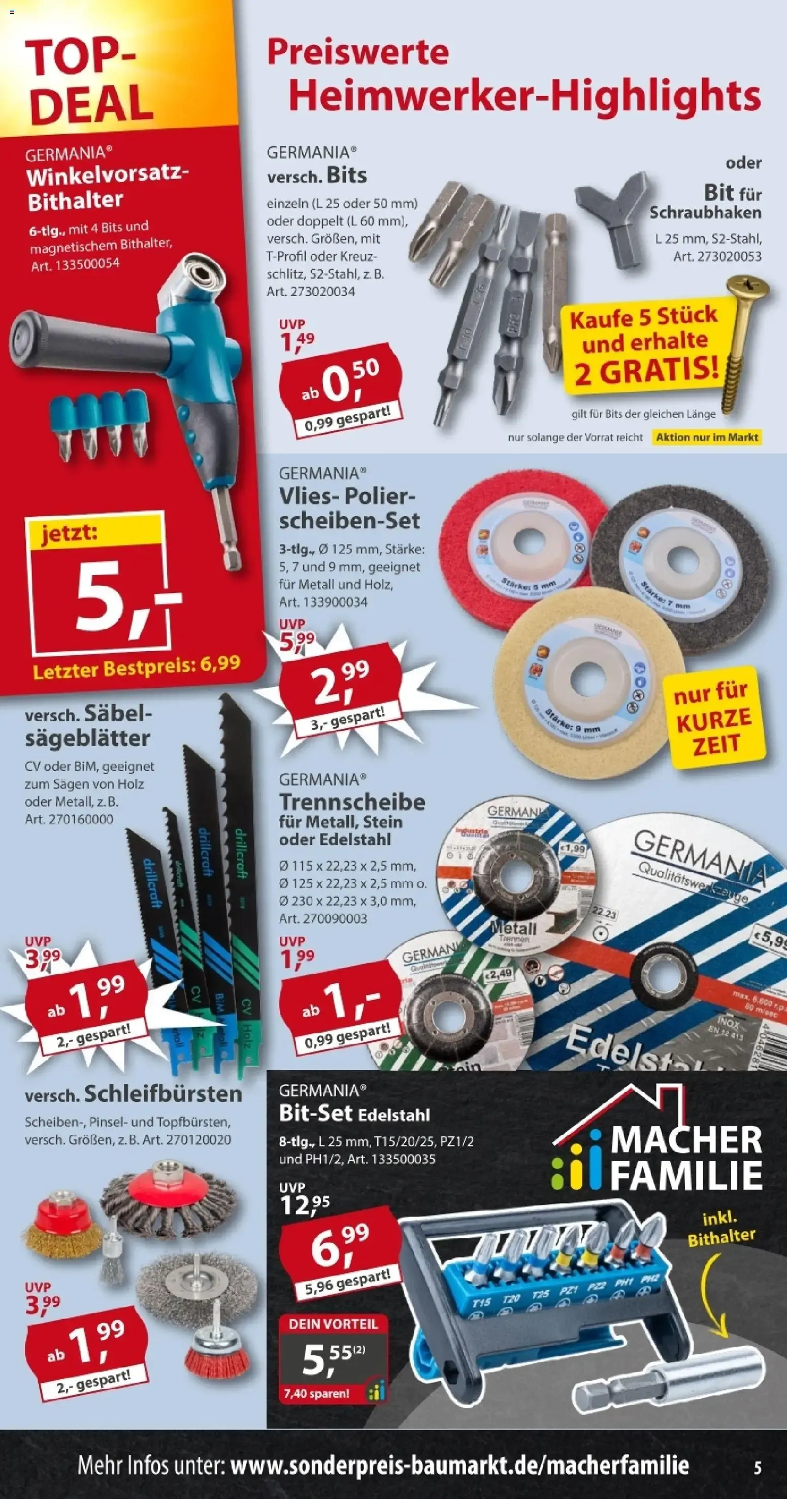 Sonderpreis Baumarkt Prospekt (ab 01.08.2026) zum Blättern von 1. August bis 7. August 2026 - Prospekt seite 5