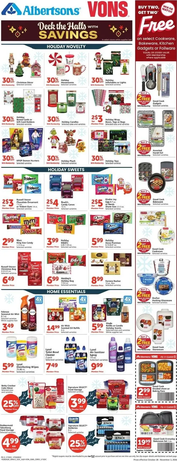 Weekly ad Albertsons Vons - Happy Halloween Deals from October 28 to November 3 2026 - Page 6