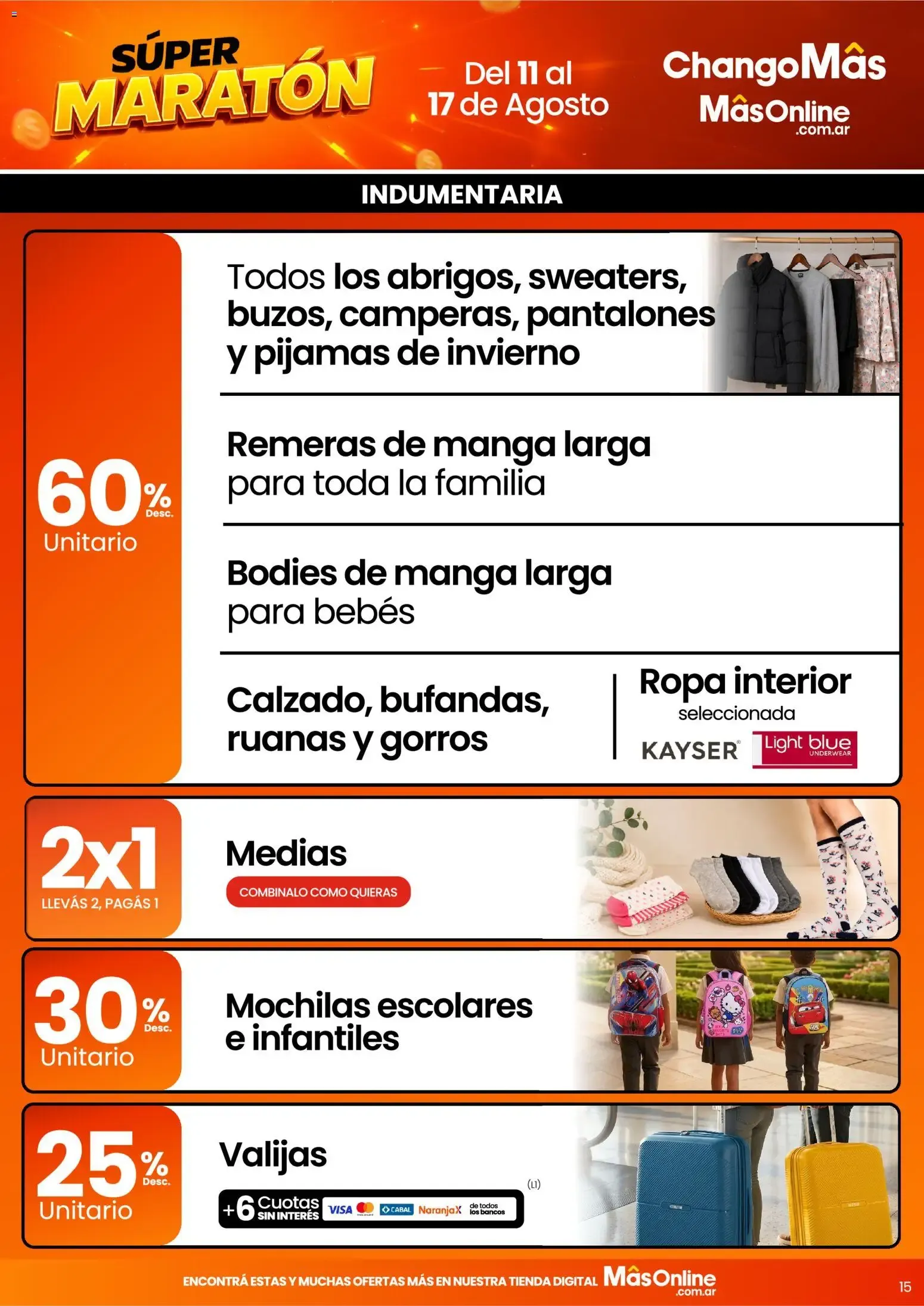 Ofertas de Súper Maratón Chango Más: Juguetería y ofertas 11 de agosto al 17 de agosto 2026 - Página 15 del catálogo