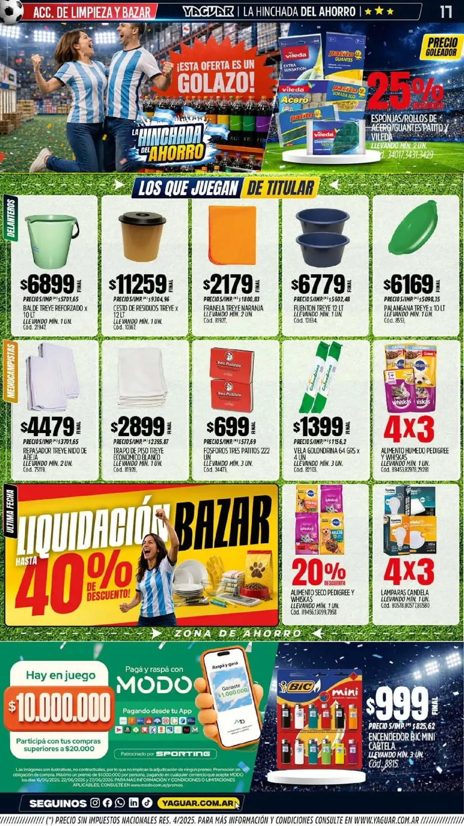Ofertas de Mayorista Yaguar: La Hinchada del Ahorro 15 de junio al 21 de junio 2026 - Página 16 del catálogo