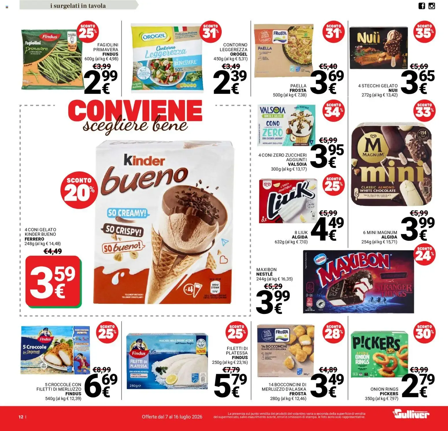Gulliver Supermercato: SOTTOCOSTO 10 giorni di offerte da 7 luglio a 16 luglio di 2026 - Pagina del volantino 12