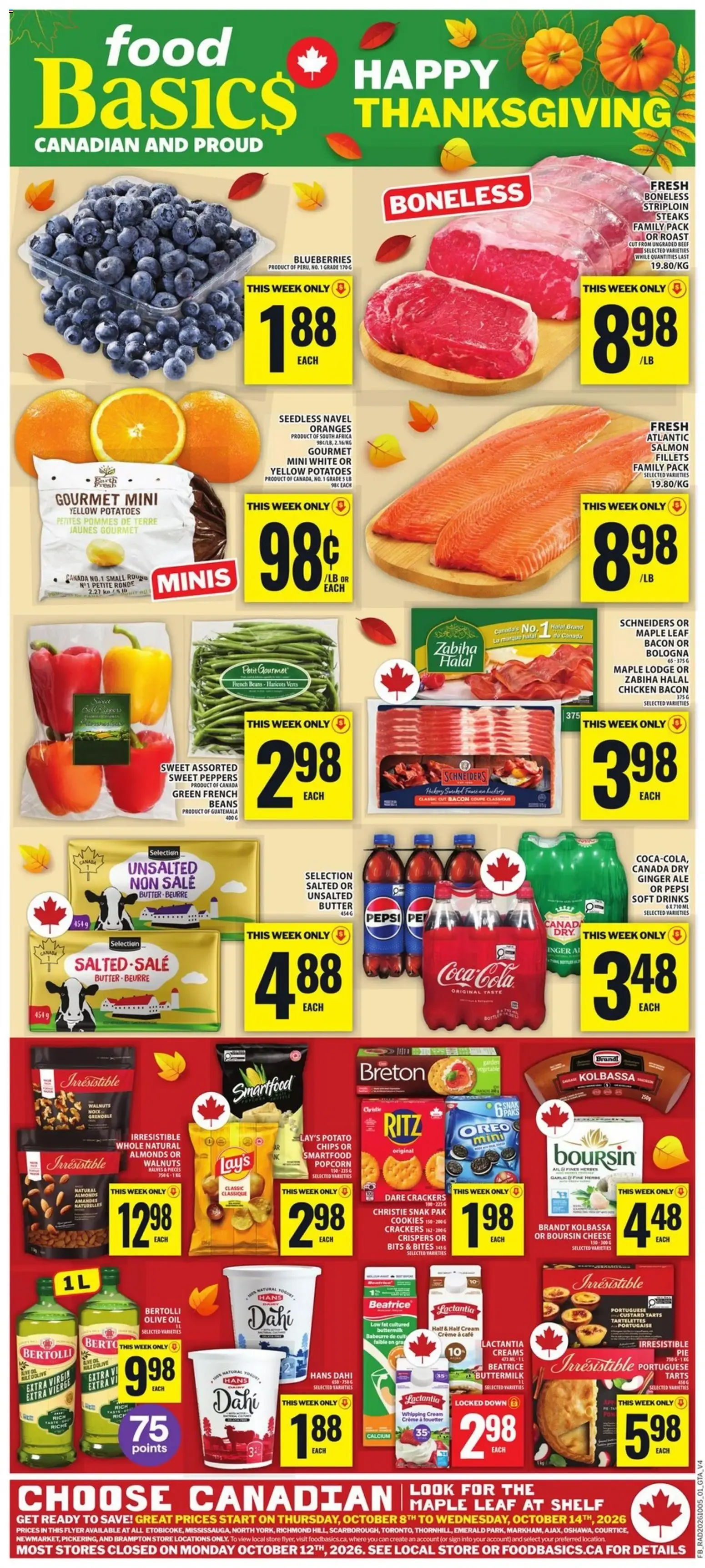 Food Basics weekly flyer / circulaire from Oct 8, 2026 > weekly specials & deals