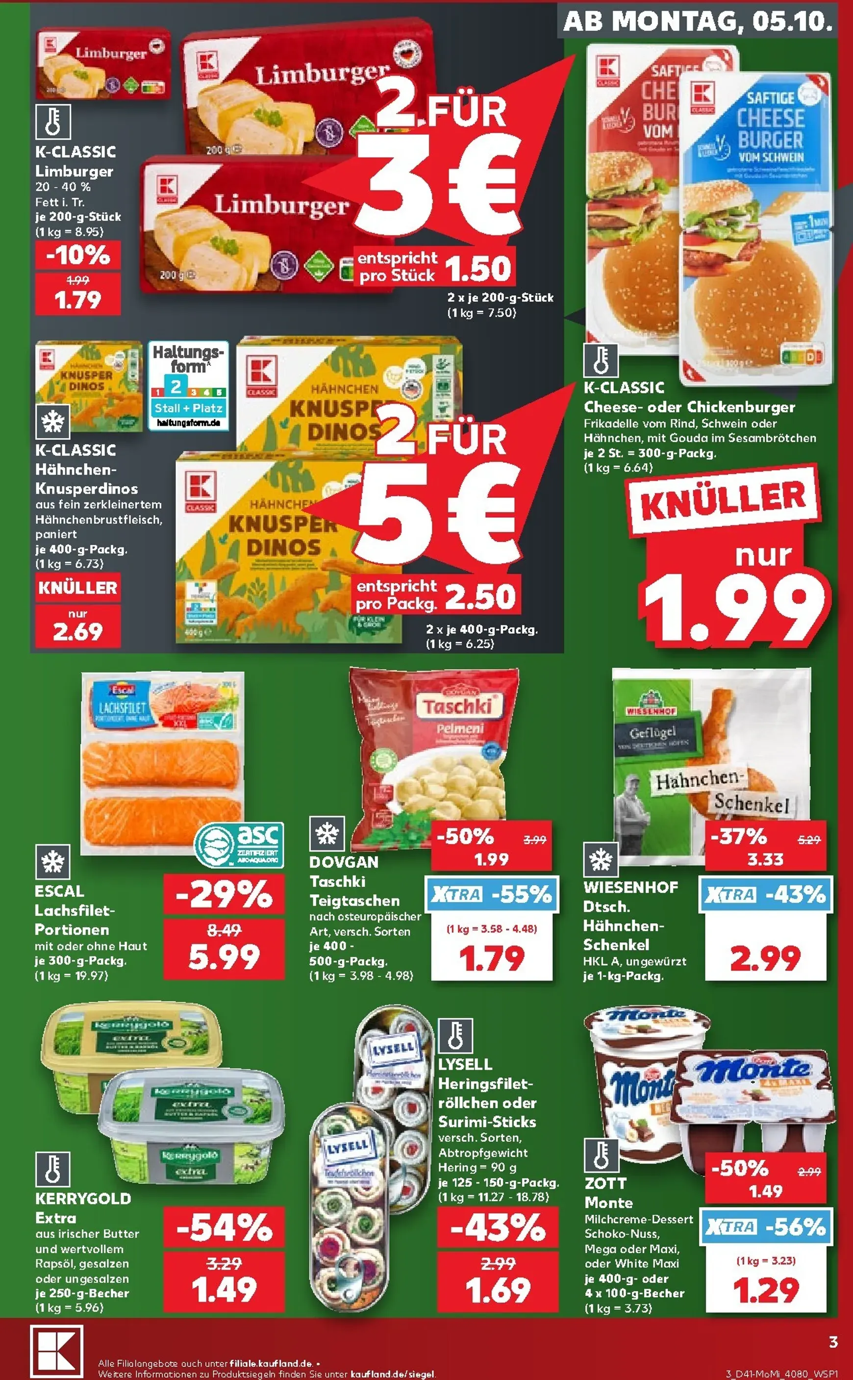 Kaufland Německo - Richtig Sparen Zum Wochenstart Prospekt nächste Woche – von Montag 05.10.2026 bis Mittwoch 07.10.2026 von 5. Oktober bis 7. Oktober 2026 - Prospekt seite 3