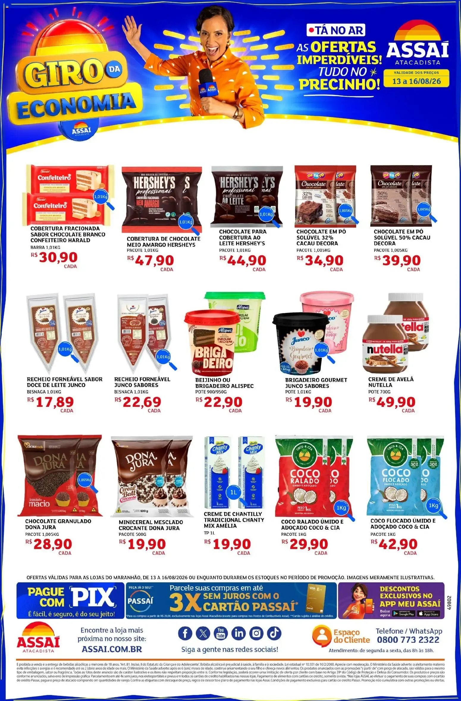 Encarte de Assaí Atacadista: Giro da Economia y Ofertas Imperdibles! 13 de agosto até 16 de agosto 2026 - Pagina 1