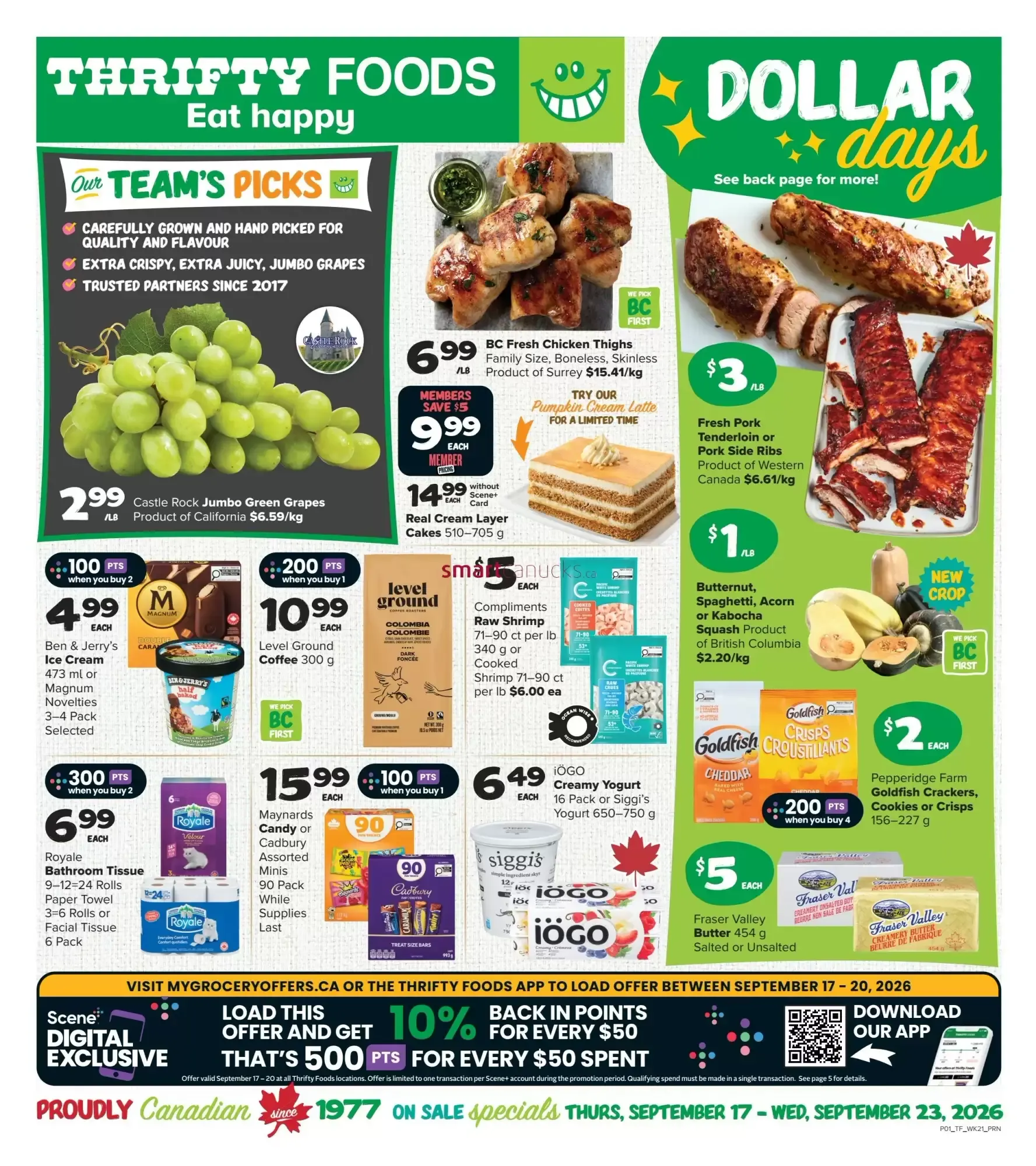 Thrifty Foods from September 17 to September 23 2026 - flyer page 1