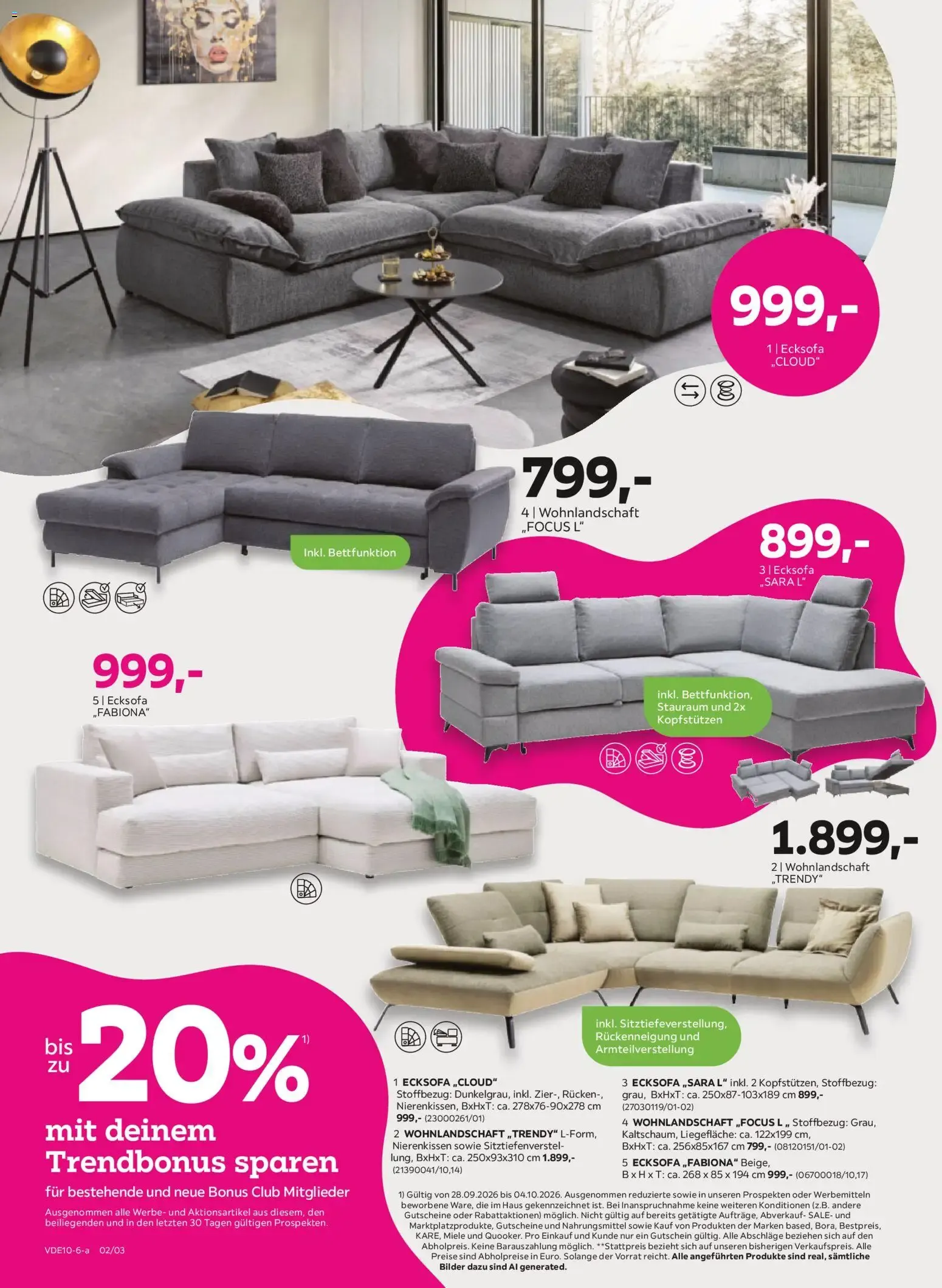 Mömax: Bei den Trends haut's dir den VOGEL raus! 20% Trendbonus sparen von 28. September bis 5. Oktober 2026 - Prospekt seite 2