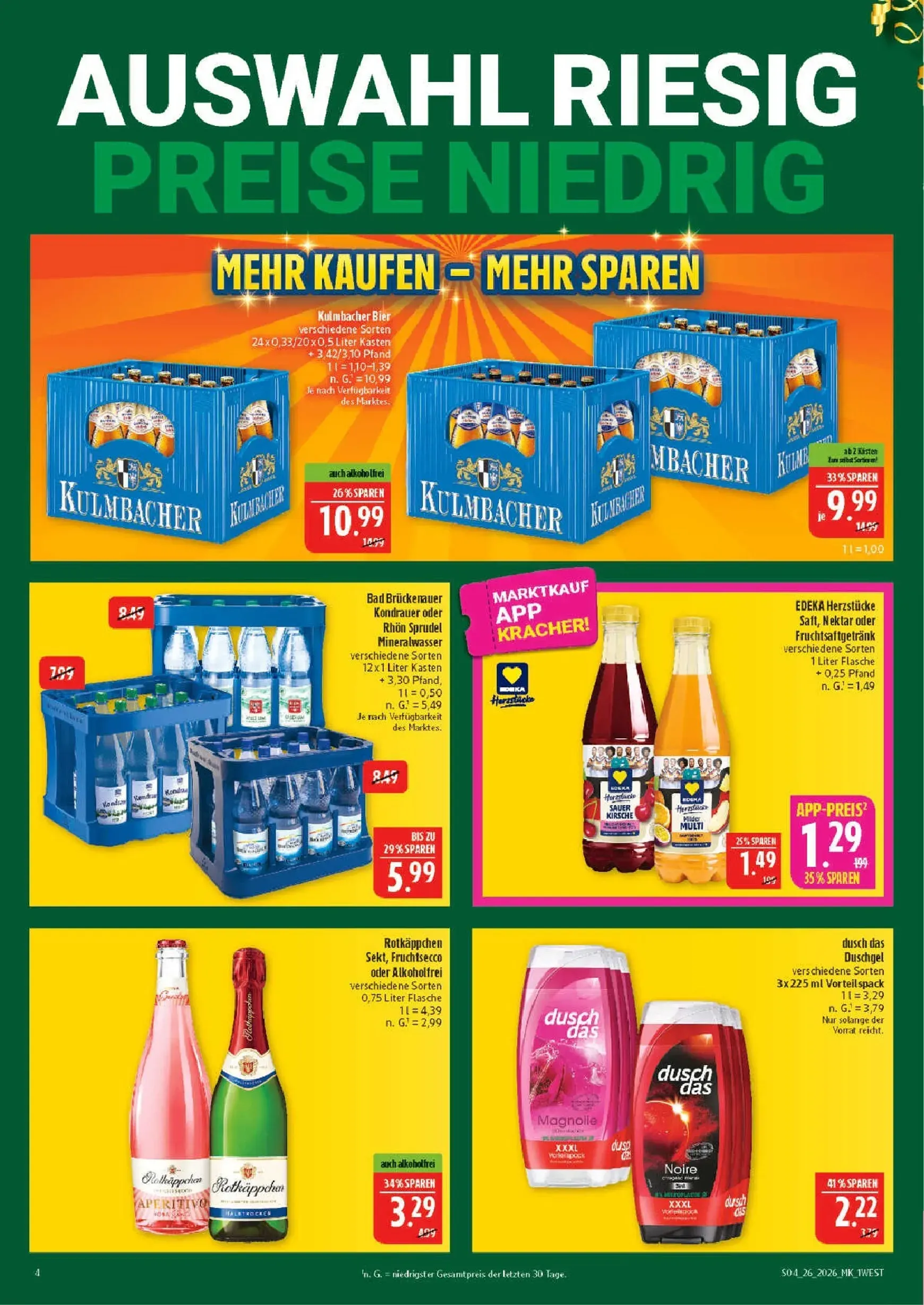 Marktkauf Prospekt – von Montag 22.06.2026 bis Samstag 27.06.2026 von 22. Juni bis 27. Juni 2026 - Prospekt seite 4