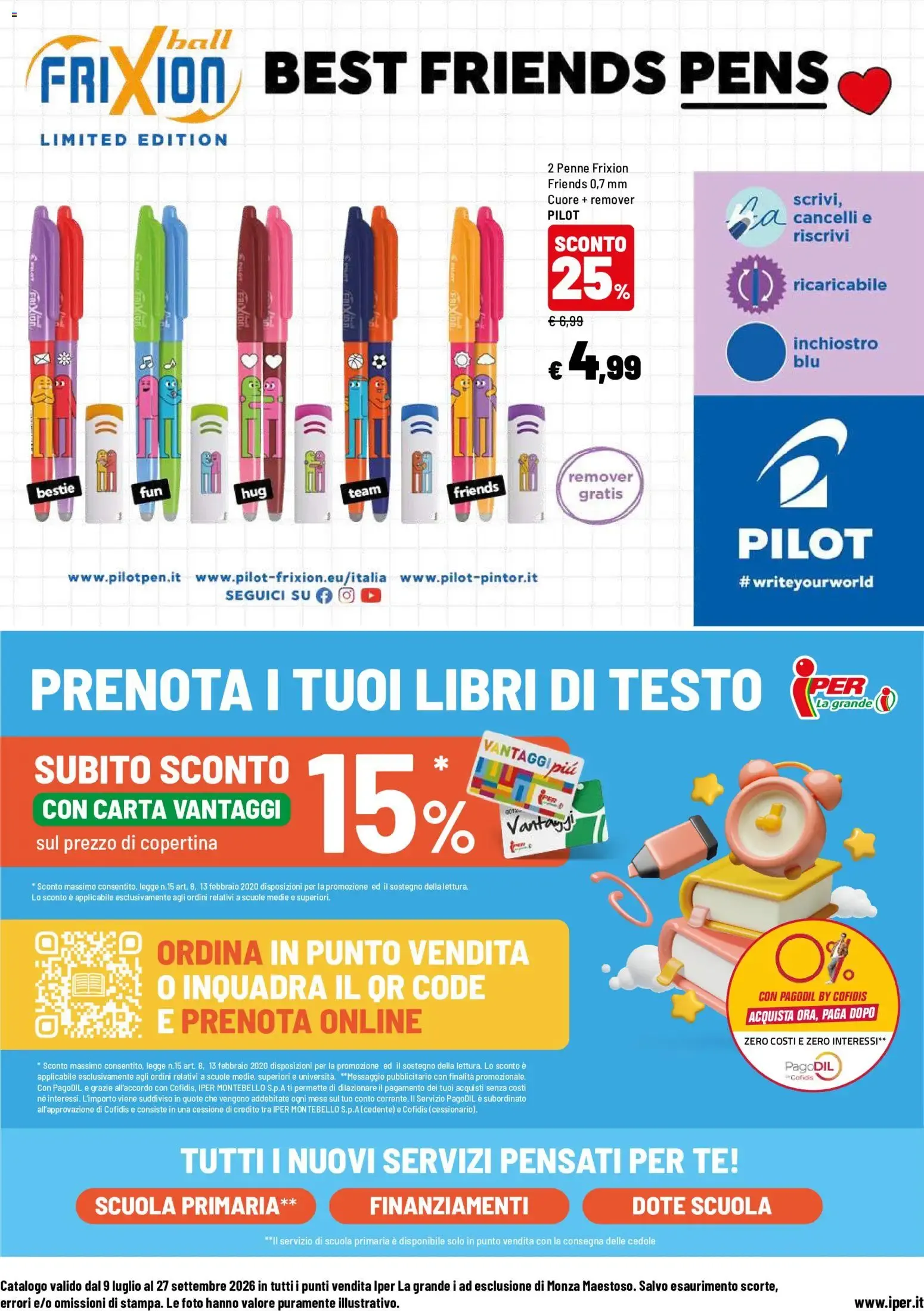 LA SCUOLA CHIAMA! da 9 luglio a 27 settembre di 2026 - Pagina del volantino 20