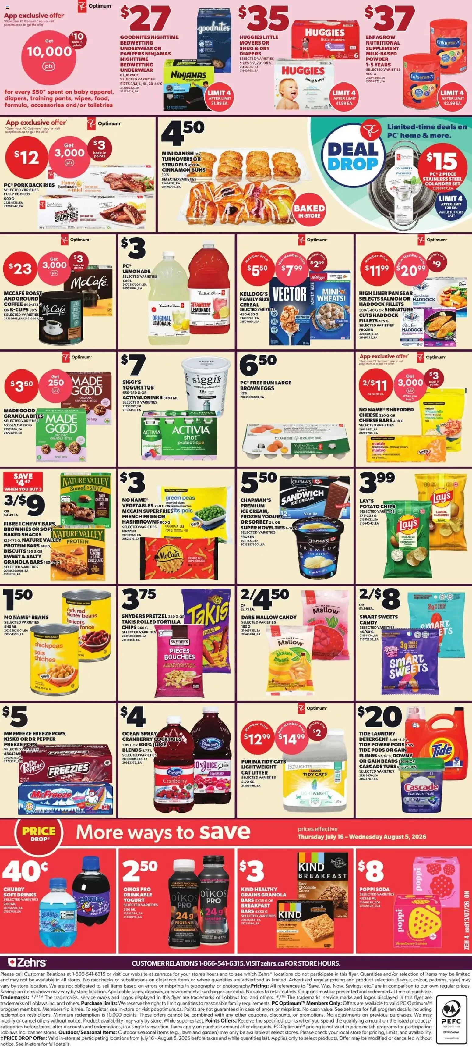 Zehrs weekly flyer / circulaire from Jul 16, 2026 > weekly specials & deals from July 16 to July 22 2026 - flyer page 2