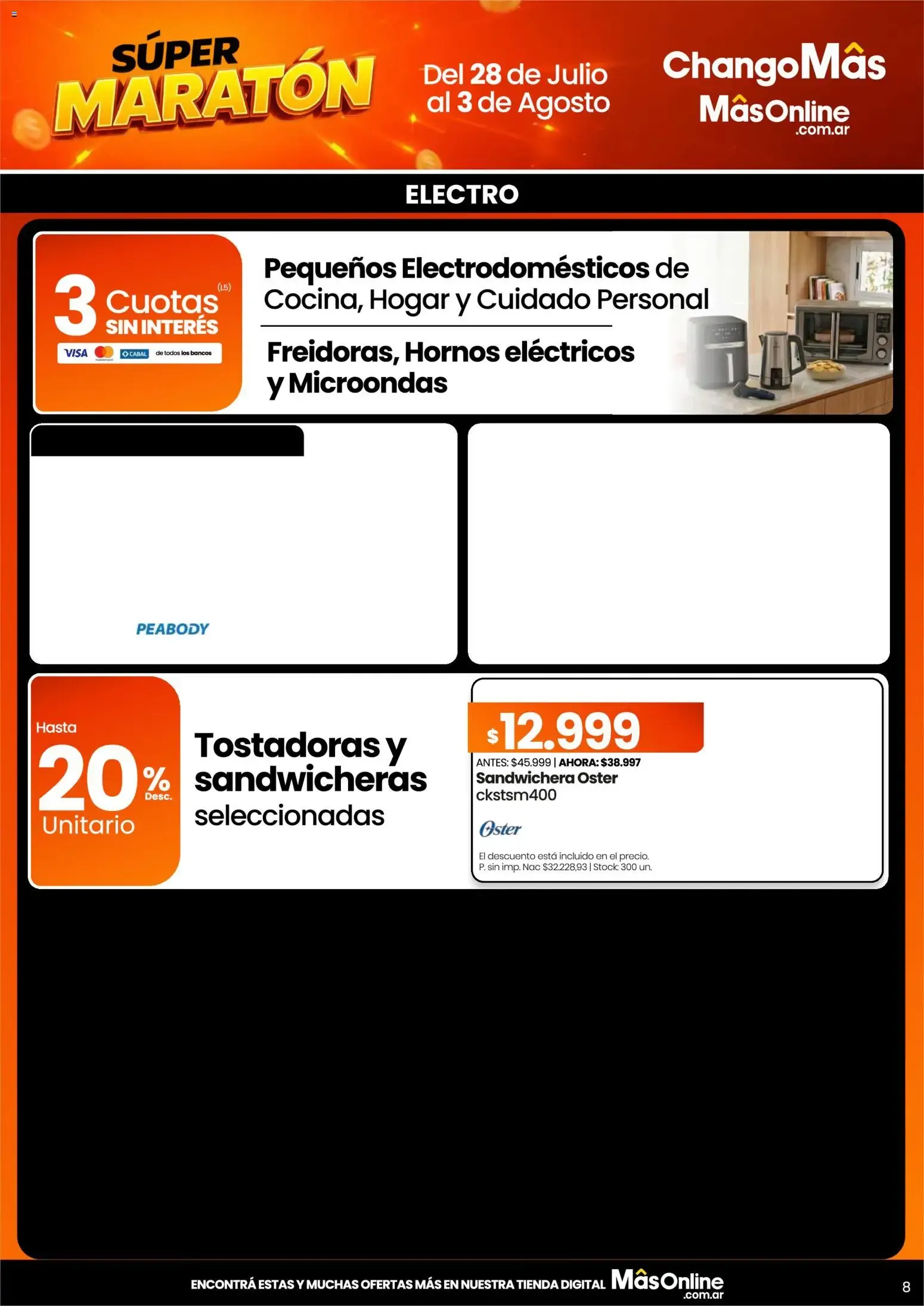 Ofertas de Changomas Súper Maratón || del 28/07/2026 - 03/08/2026 || Catálogo 28 de julio al 3 de agosto 2026 - Página 9 del catálogo