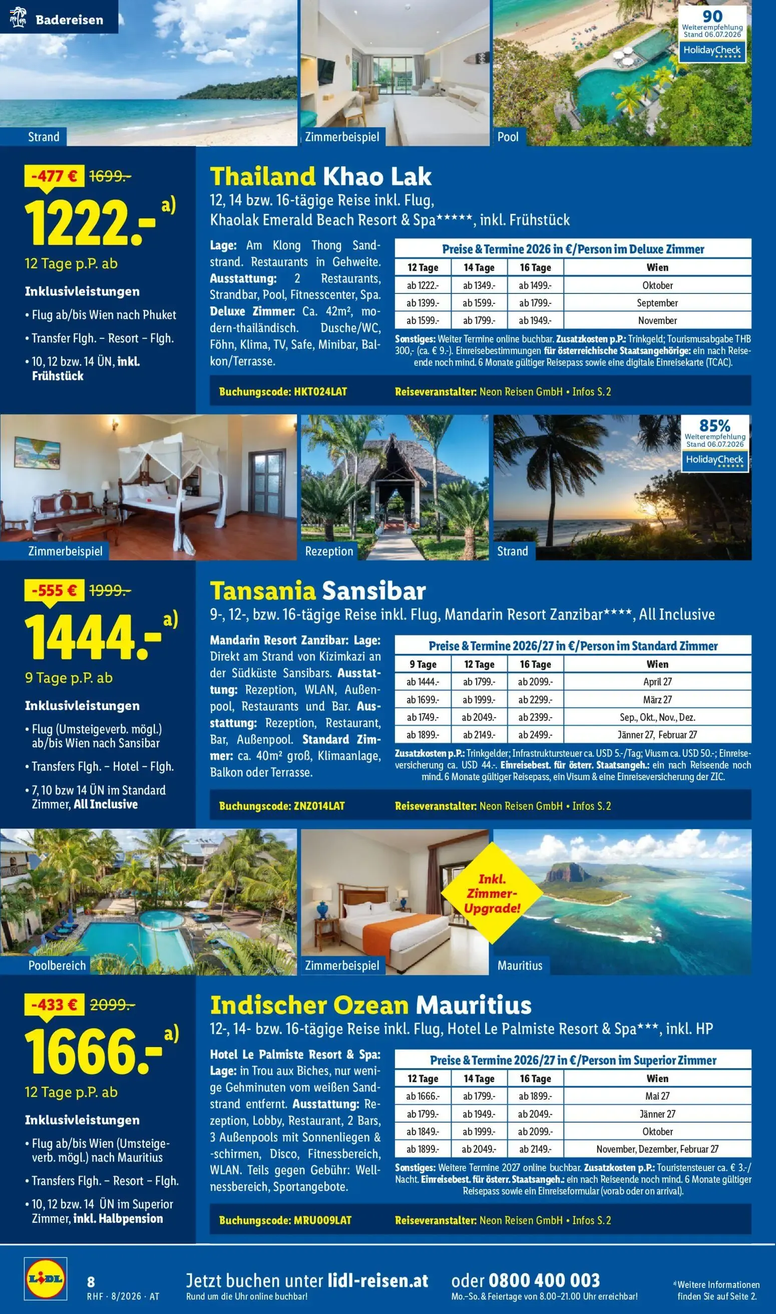 Lidl Reisen - Traumurlaub & Winter-Special Disneyland von 29. Juli bis 31. August 2026 - Flugblätt seite  8
