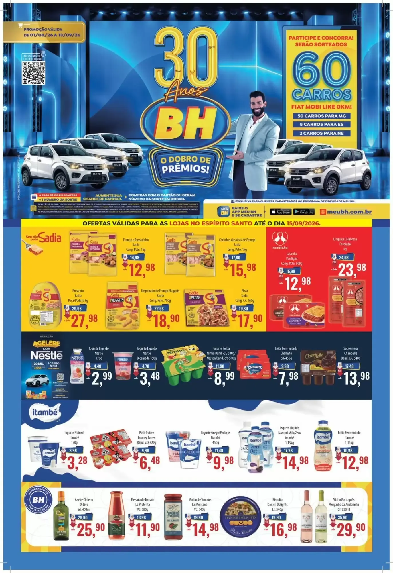 Encarte de Folheto Supermercados BH 1 de agosto até 13 de setembro 2026 - Pagina 1