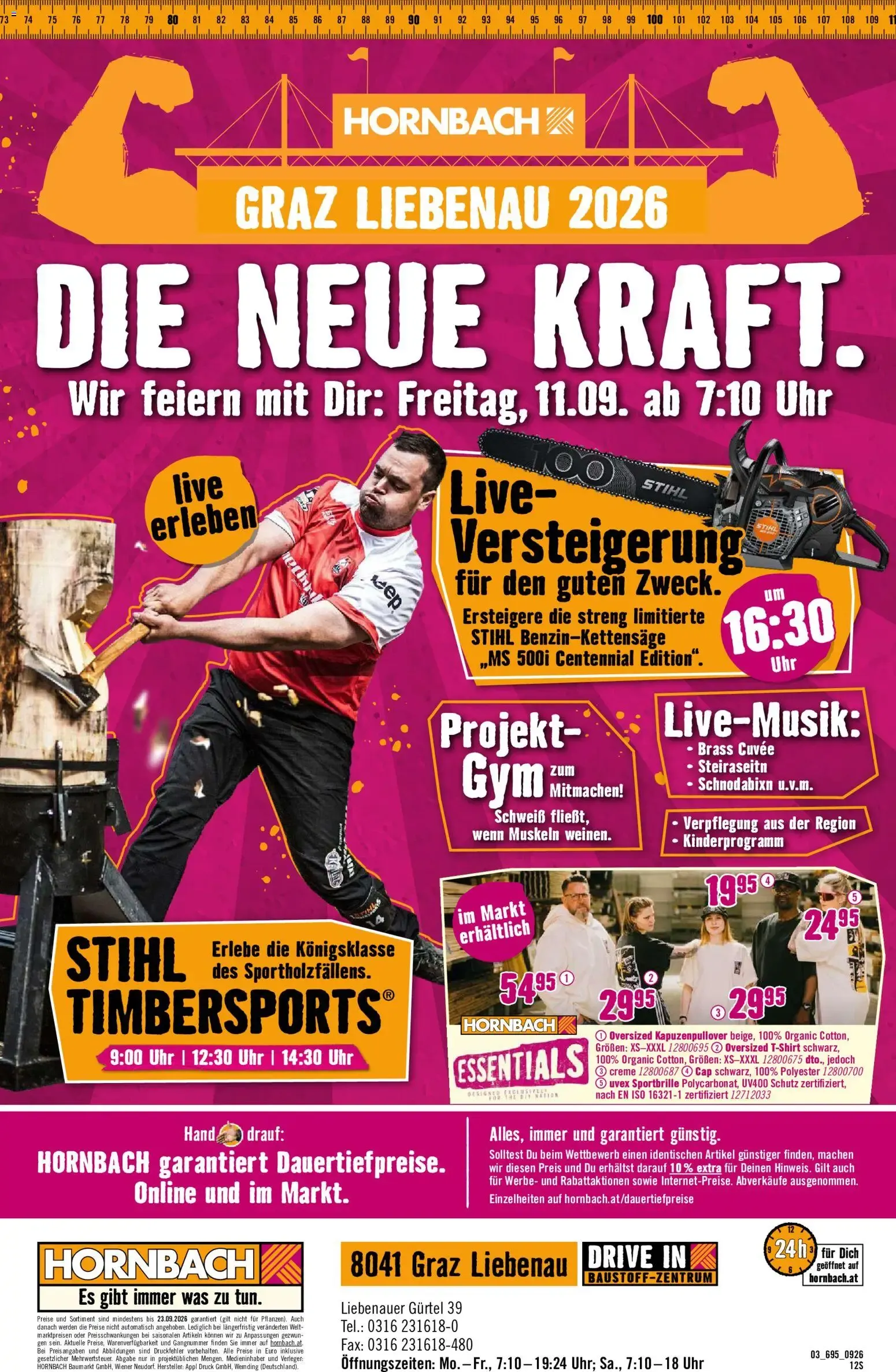 Hornbach Große Neueröffnung Graz Liebenau von 11. September bis 23. September 2026 - Flugblätt seite 12