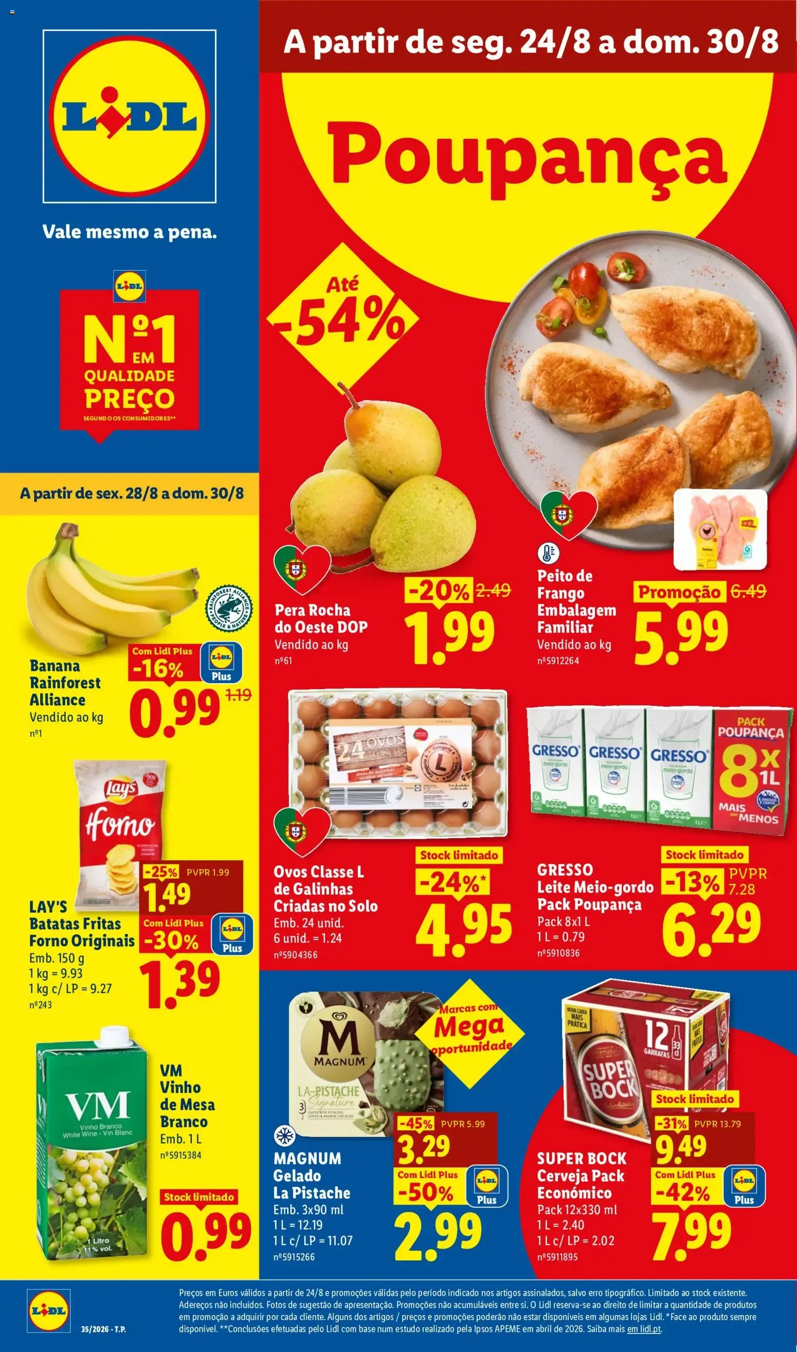 Folheto Poupança de 24 de agosto até 30 de agosto 2026 - Pagina 1
