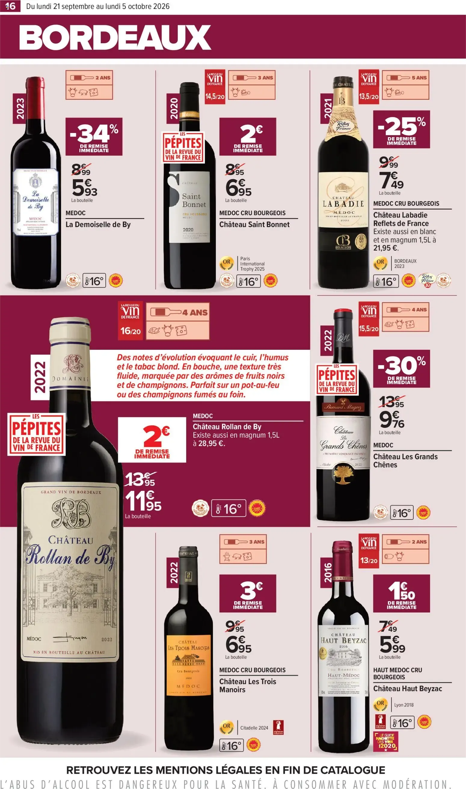 Carrefour Foire aux vins d automne à partir du 21/09/2026 - promo en ligne du 21 septembre au 5 octobre 2026 - Catalogue page 15