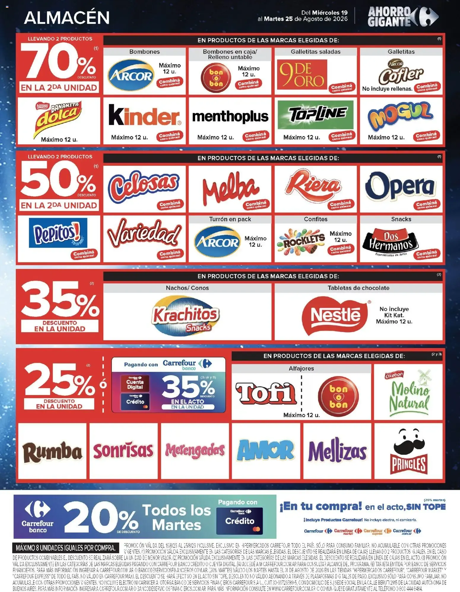 Ofertas de Carrefour Ahorro Gigante: Ofertas Hiper y Market 19 de agosto al 25 de agosto 2026 - Página 7 del catálogo