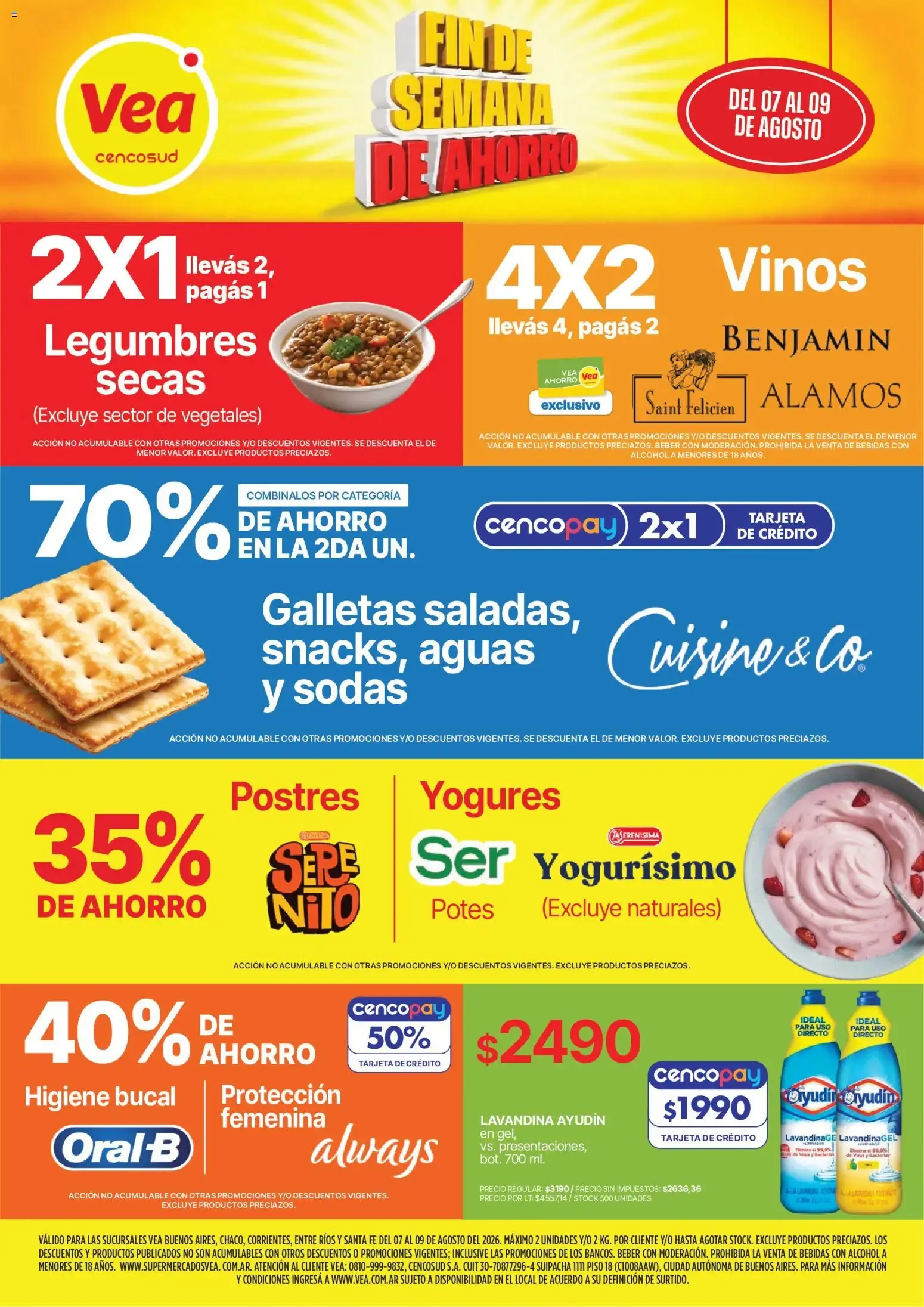 Ofertas de Vea - Fin de semana de ahorro BA Nea del 07/08/2026 - 09/08/2026 7 de agosto al 9 de agosto 2026 - Página 1 del catálogo