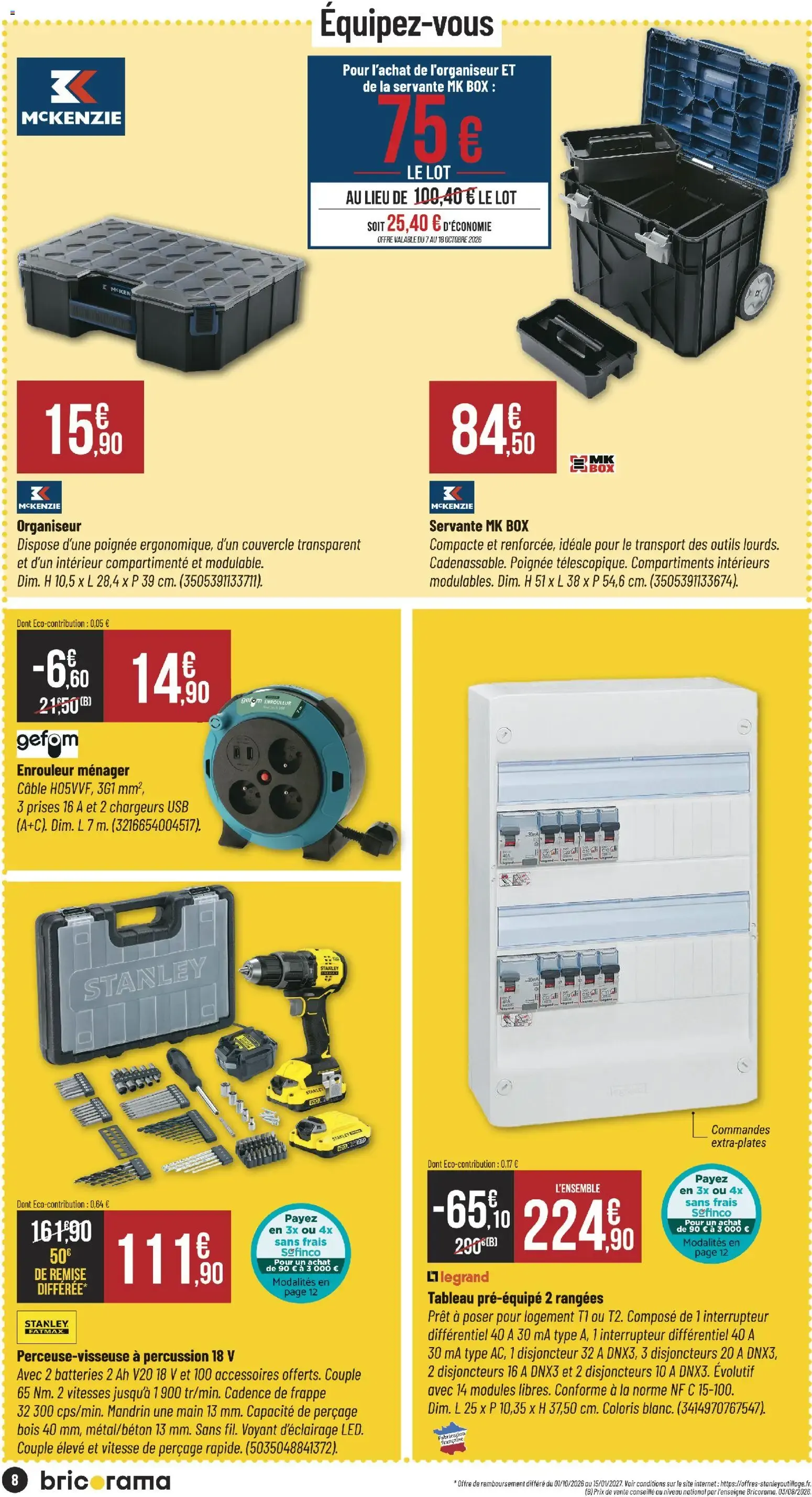 Bricorama catalogue à partir du 07/10/2026 - promo en ligne du 7 octobre au 18 octobre 2026 - Catalogue page 8