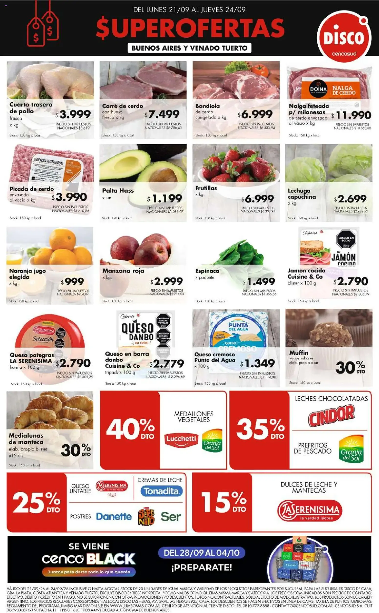 Ofertas de Disco - Superofertas del 21 al 24 de septiembre 21 de septiembre al 24 de septiembre 2026 - Página 1 del catálogo