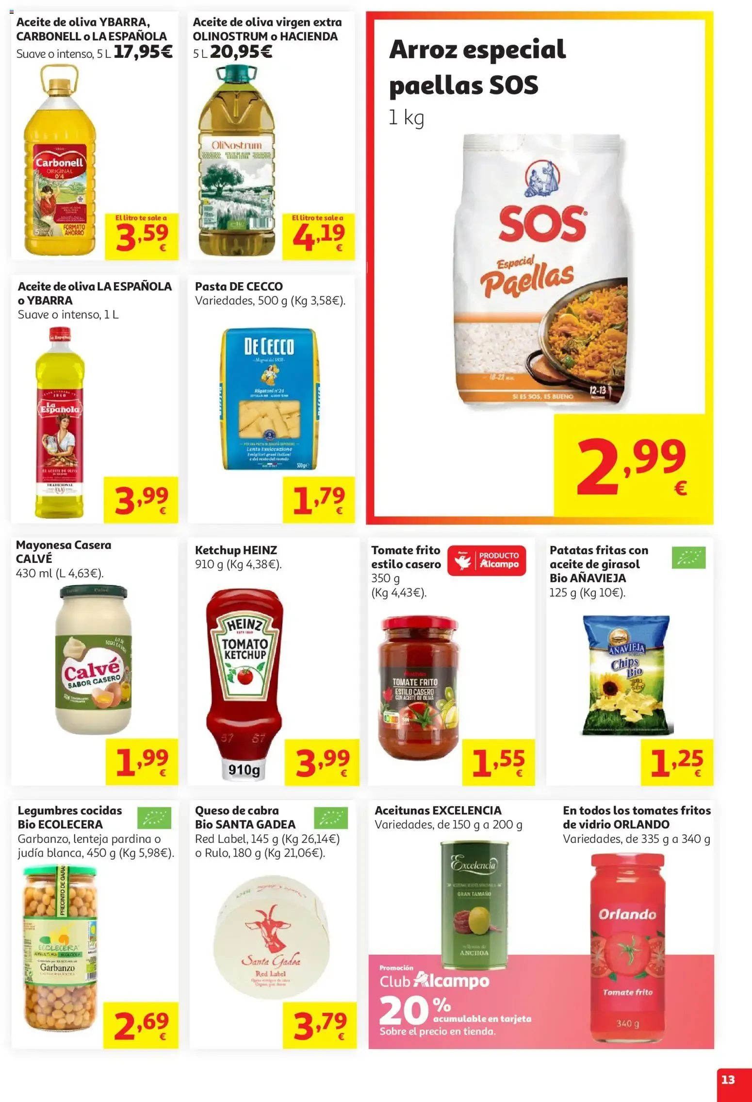 Catálogo de Alcampo: Estiu Fruiter y Ofertas Isabel 3x2 15 de julio al 28 de julio 2026 - Página 13
