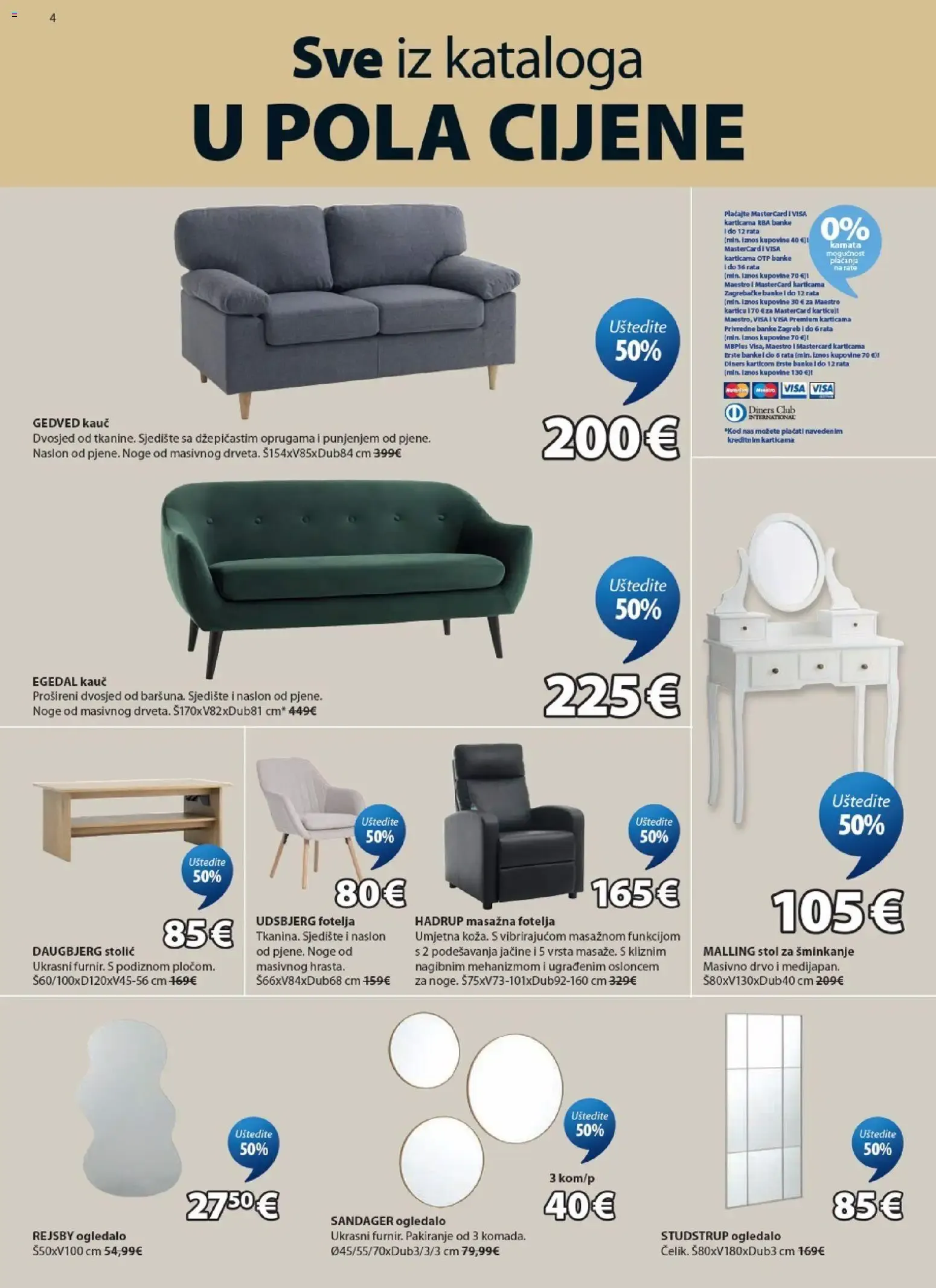 Katalog Sve iz kataloga U POLA CIJENE (Todo del catálogo a mitad de precio) od 5. kolovoza do 18. kolovoza 2026. - Pregled Stranica 4
