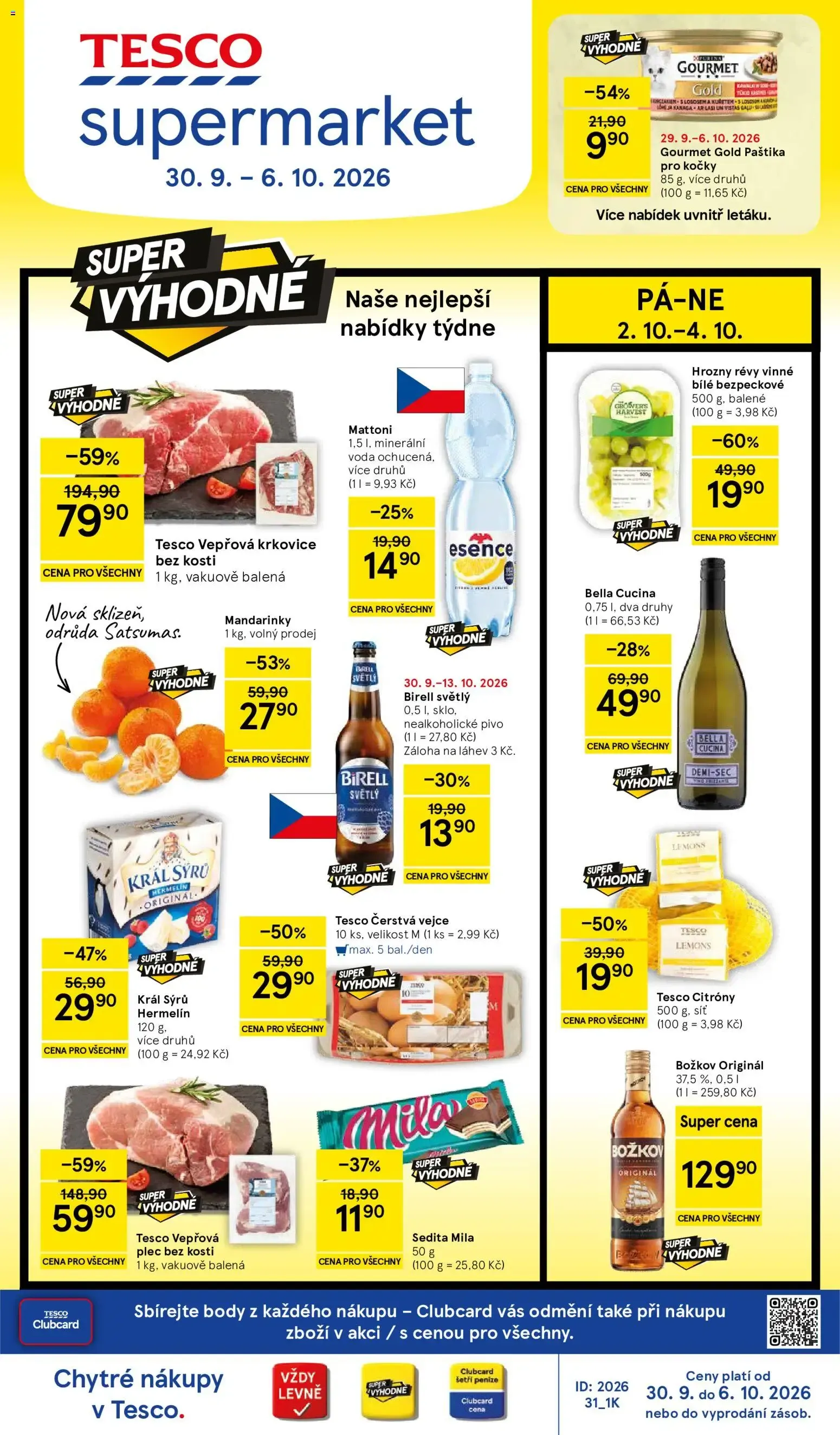 Tesco leták na tento + příští týden 30.09.2026 - 30. září 6. října 2026 - Page 1