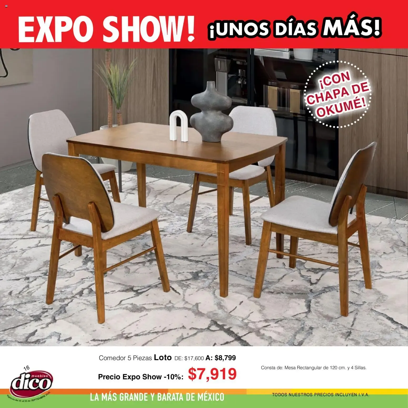 Catálogo de Muebles Dico catálogo Expo show (23/09/2026 - 30/09/2026) - catálogo en línea 23 de septiembre al 30 de septiembre 2026 - Pagina 16