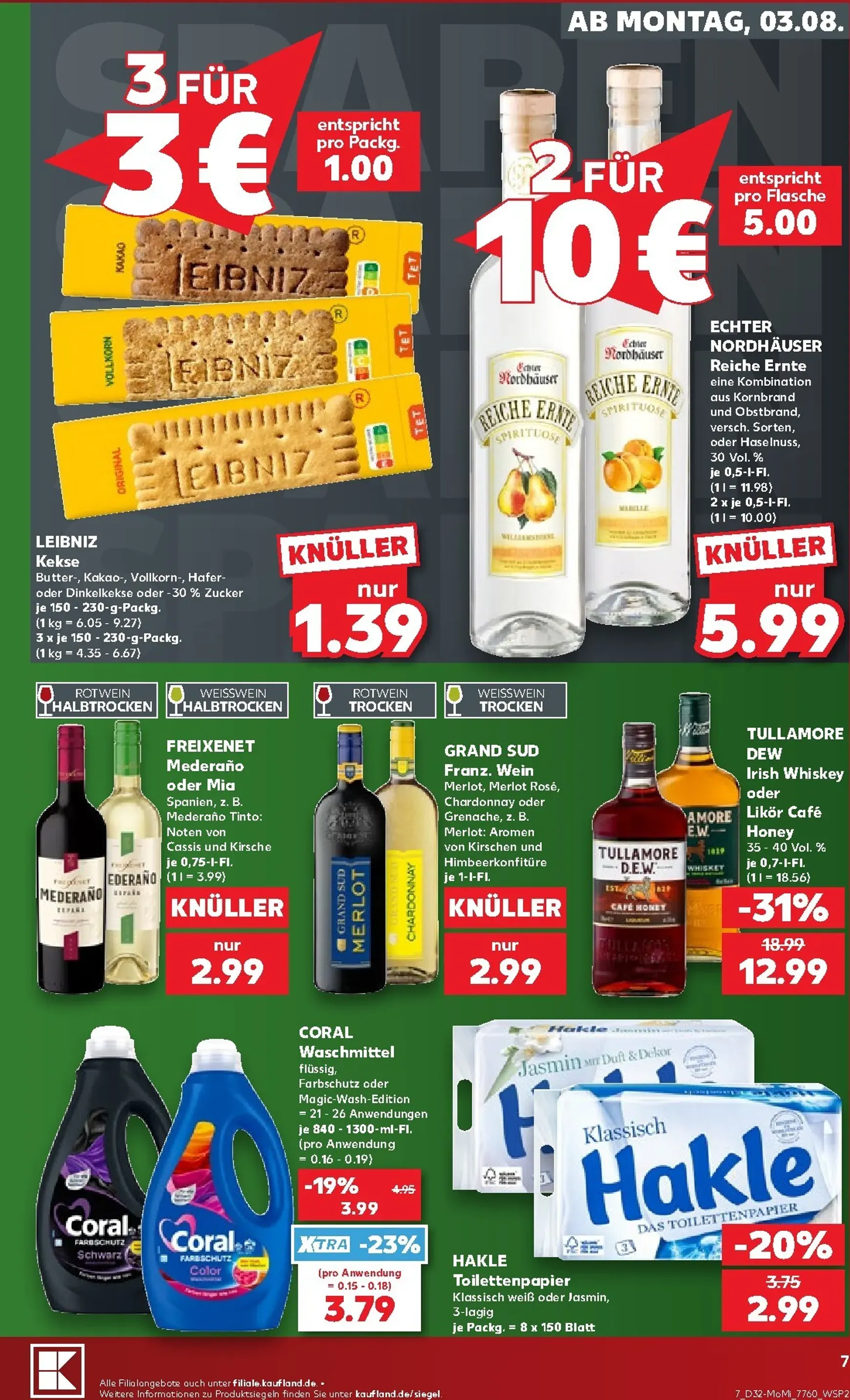 Kaufland - Richtig Sparen Prospekt nächste Woche – von Montag 03.08.2026 bis Mittwoch 05.08.2026 von 3. August bis 5. August 2026 - Prospekt seite 7