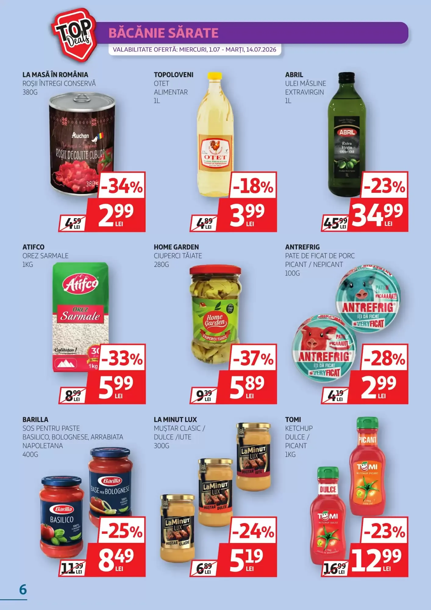 Catalog Catalog Auchan de la 1 iulie până la 14 iulie 2026 - Revista Pagina 6