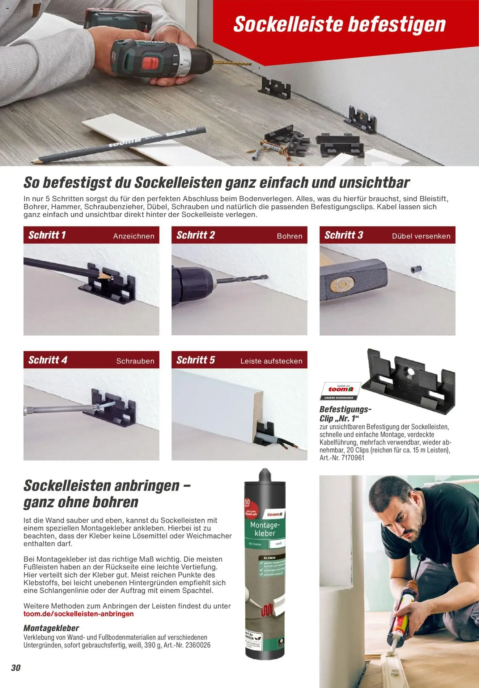 Toom Baumarkt Bodenbeläge & Zubehör (ab 01.01.2026) zum Blättern von 1. Januar bis 31. Dezember 2026 - Prospekt seite 30