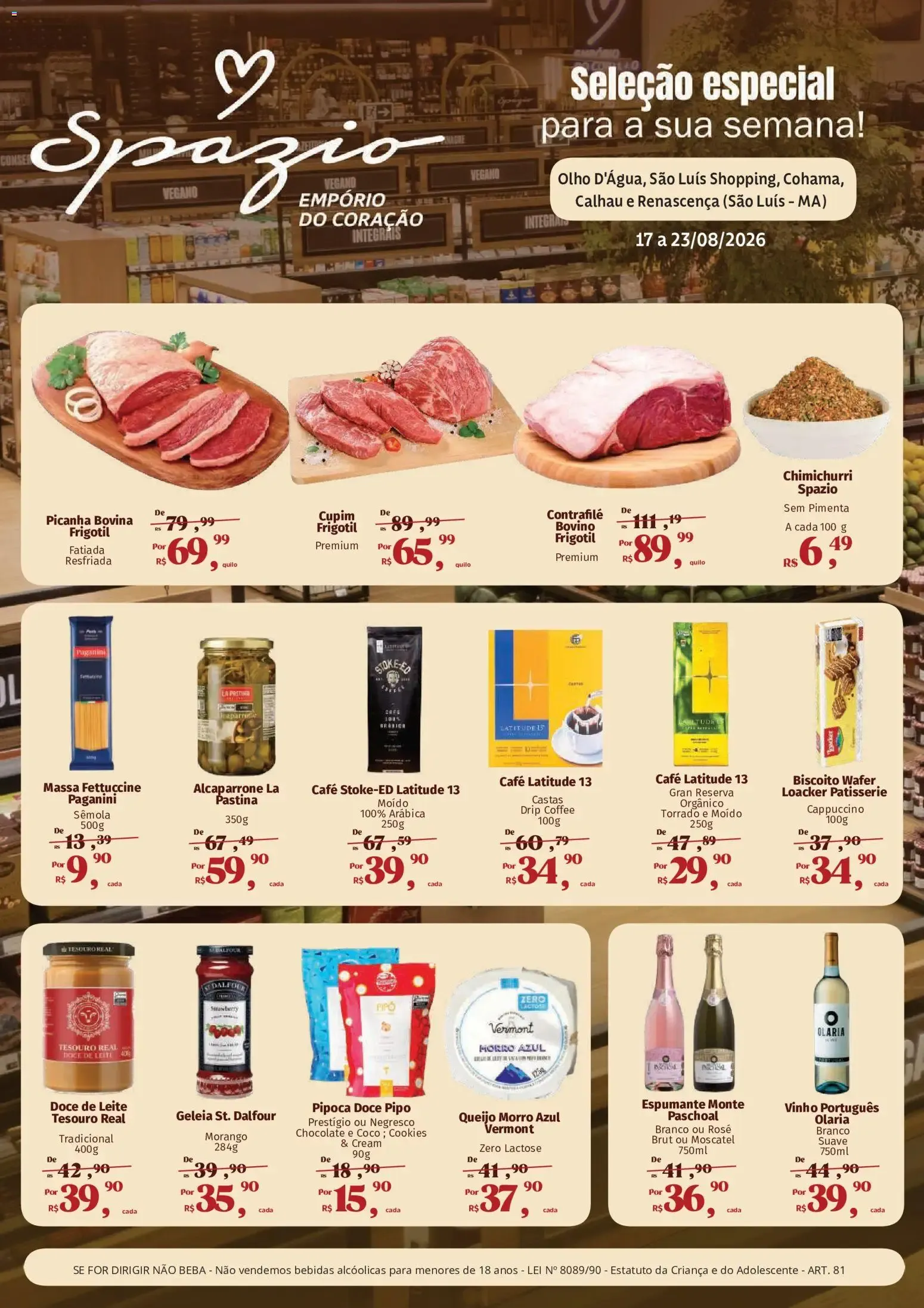 Encarte de Spazio Seleção especial para a sua semana! 17 de agosto até 23 de agosto 2026 - Pagina 1