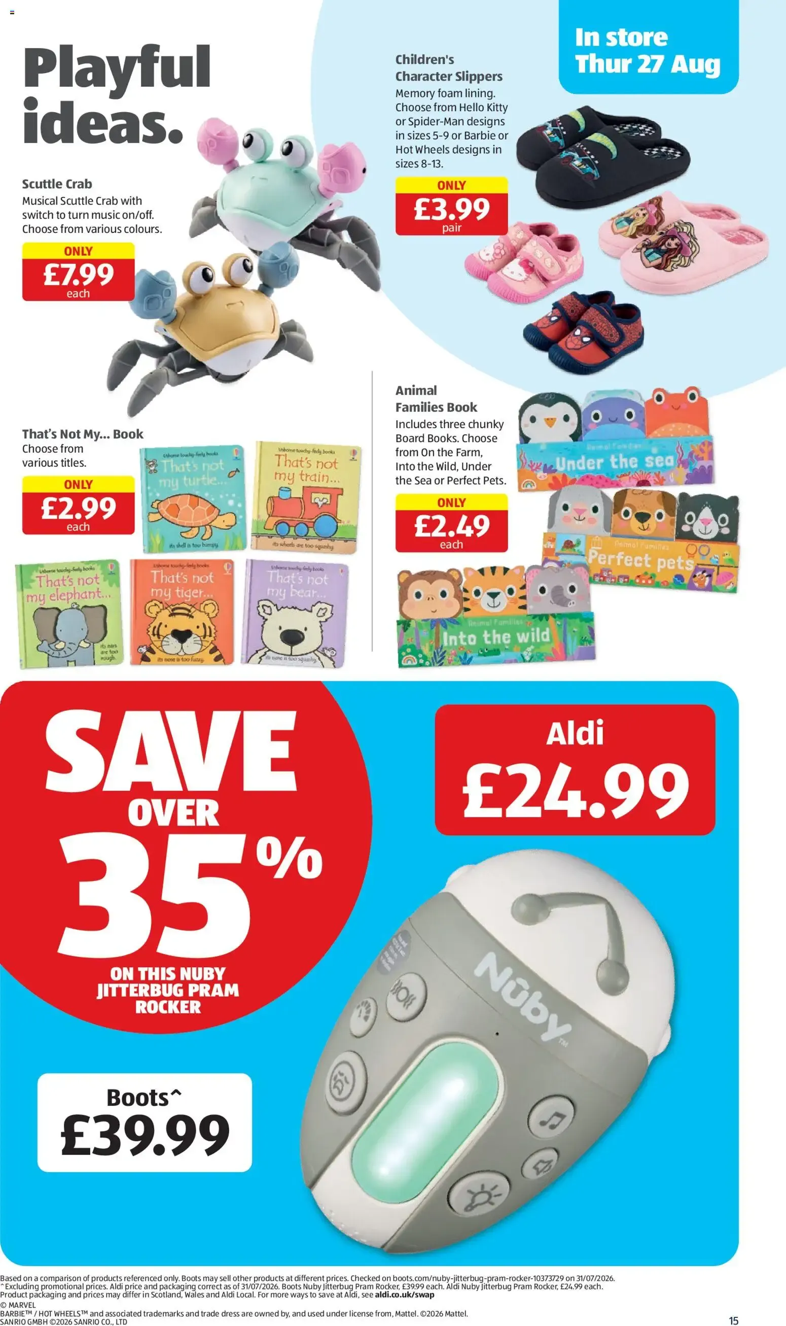 Aldi Specialbuys - Baby & Toddler Event from 27 August to 2 September 2026 - Catalogue Page 15