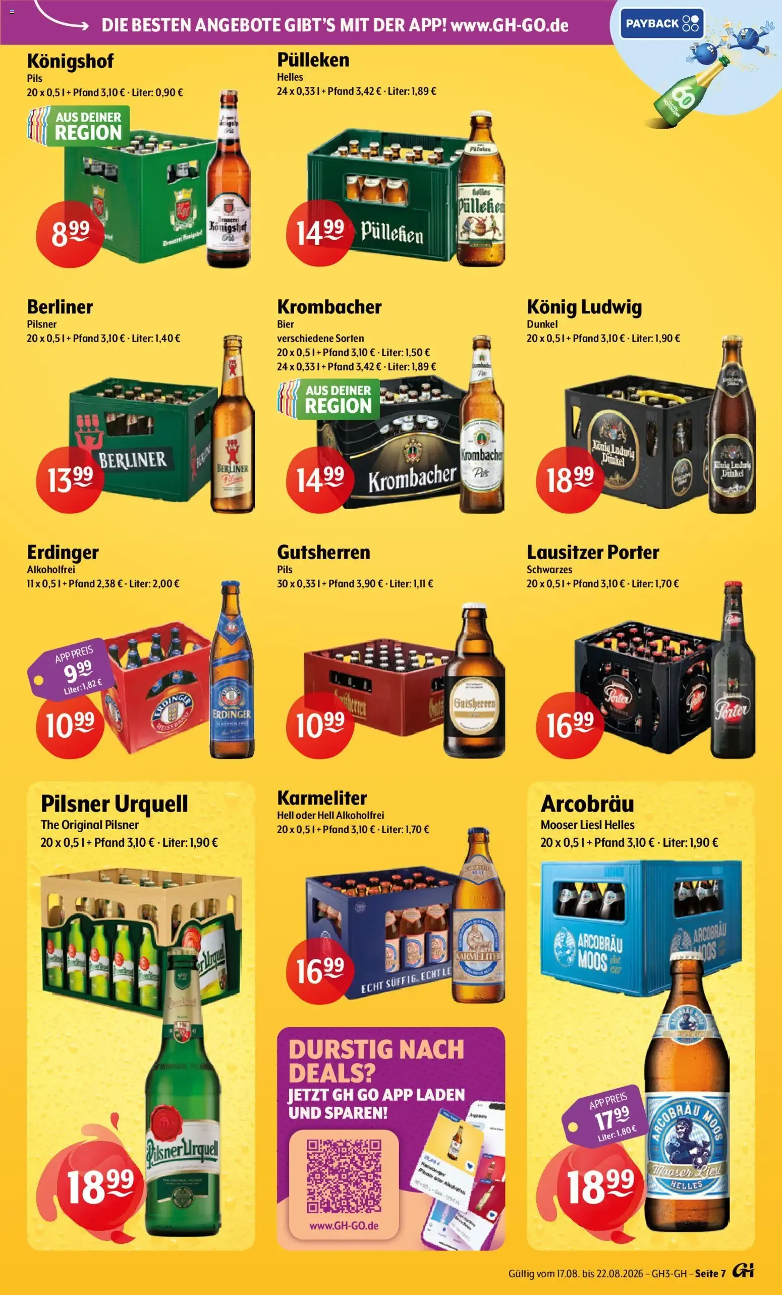 Trink & Spare Jubiläumsdeals von 17. August bis 22. August 2026 - Prospekt seite 7