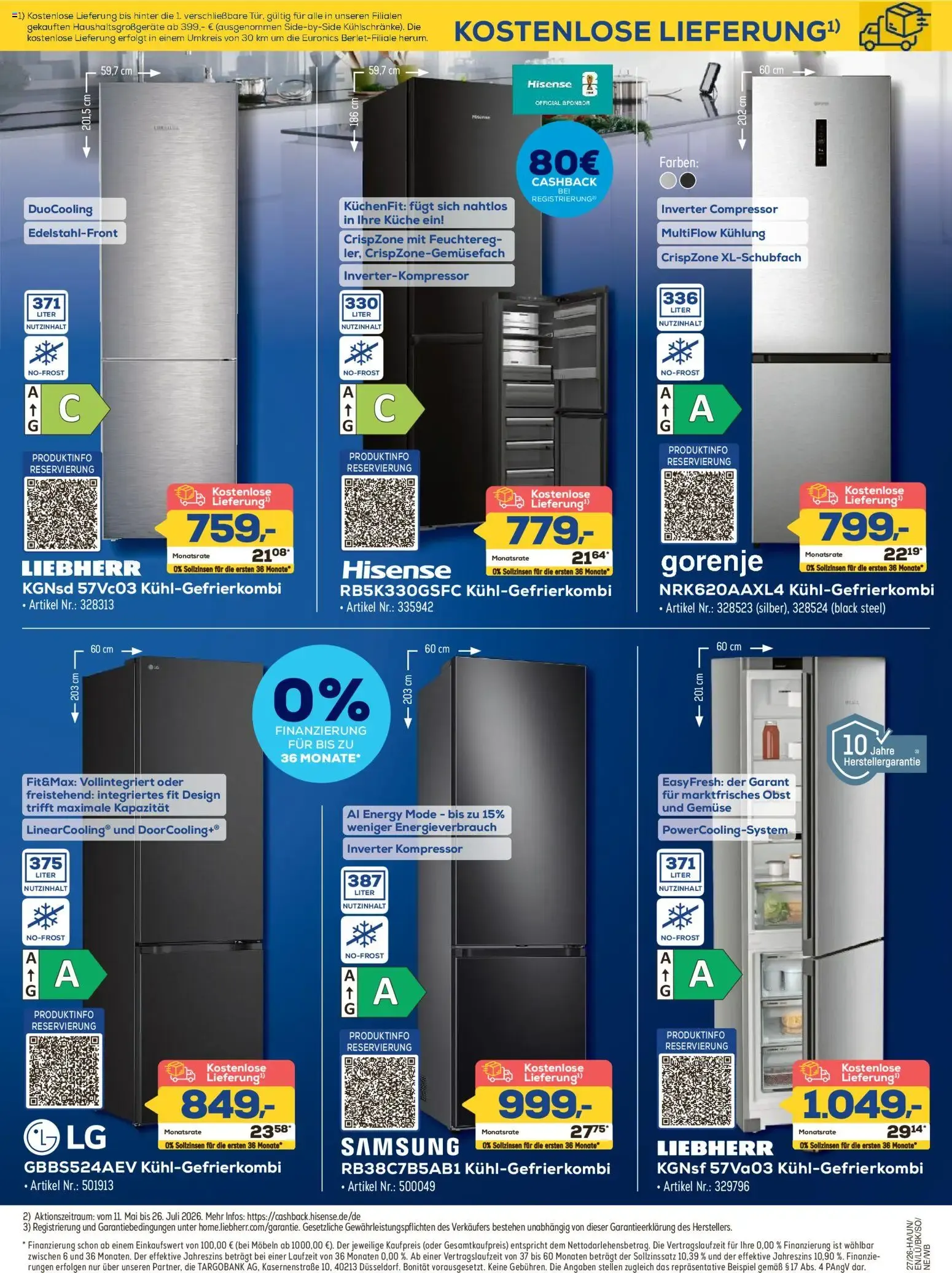 GENAU RICHTIG. NEUESTE TECHNIK GRATIS FREI HAUS. von 25. Juni bis 8. Juli 2026 - Prospekt seite 7