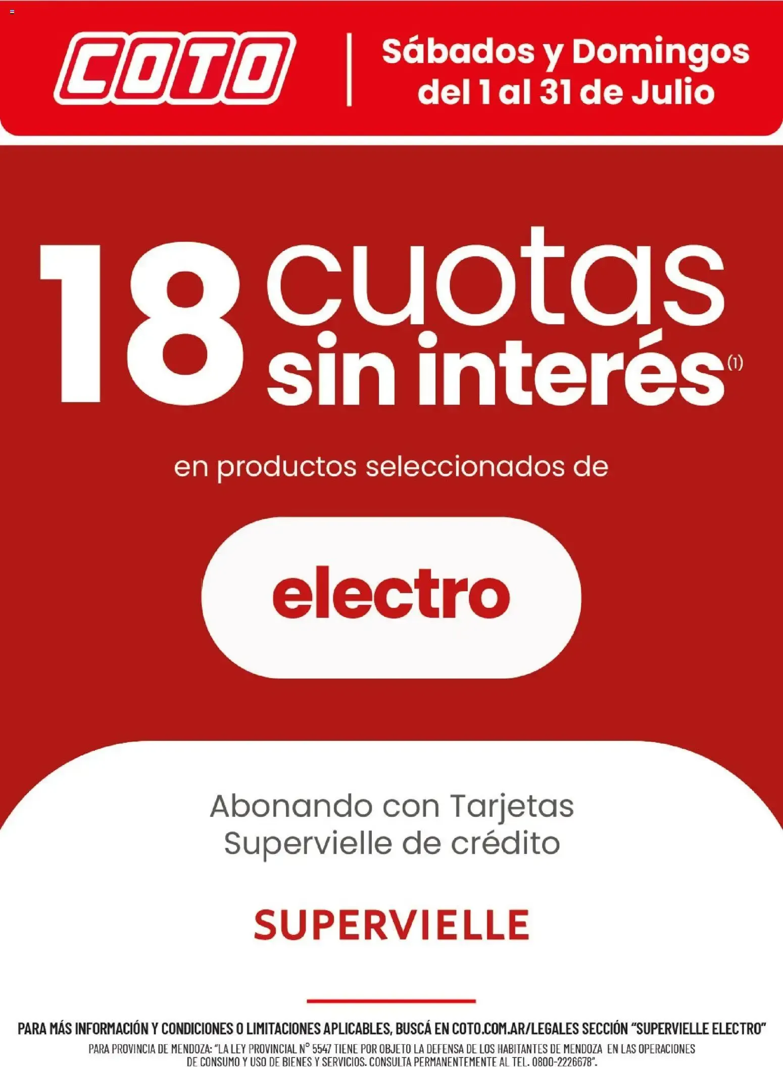 Ofertas de Coto - Supervielle Julio || del 01/07/2026 - 31/07/2026 || Descuentos 1 de julio al 31 de julio 2026 - Página 1 del catálogo