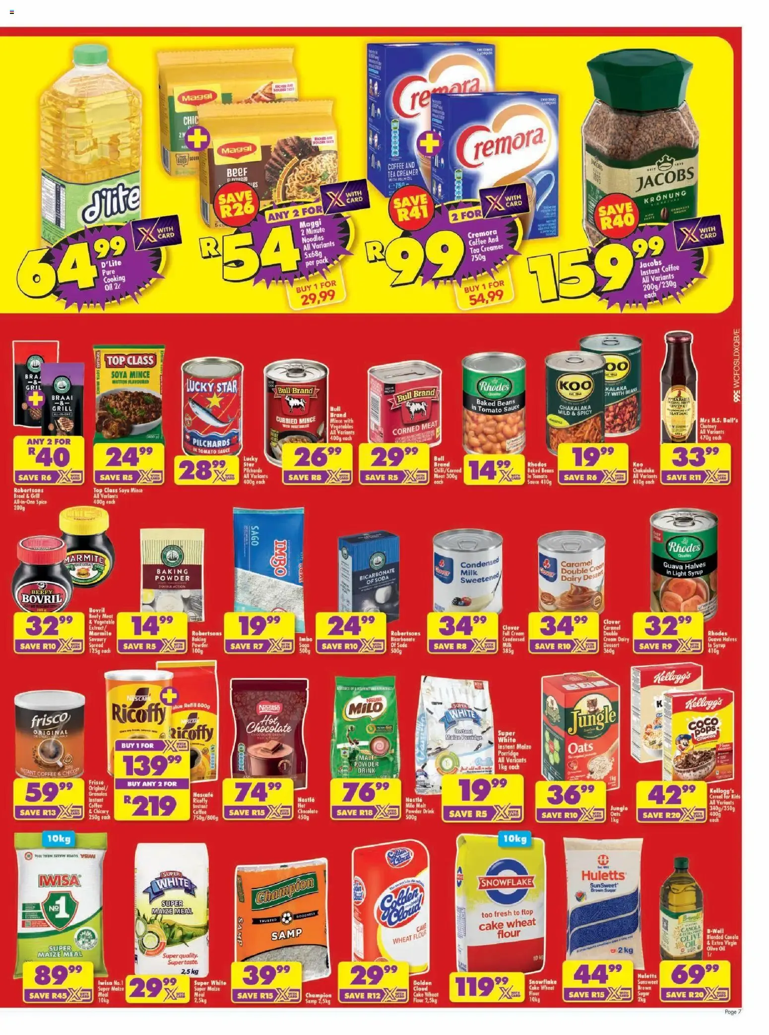 Shoprite Major Low Price Birthday from 20 July to 10 August 2026 - Catalogue Page 7